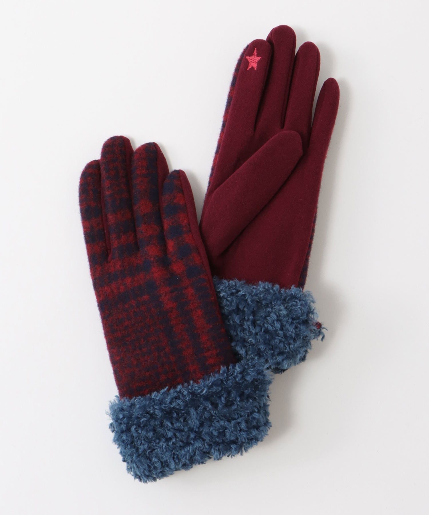 チェックボアグローブ