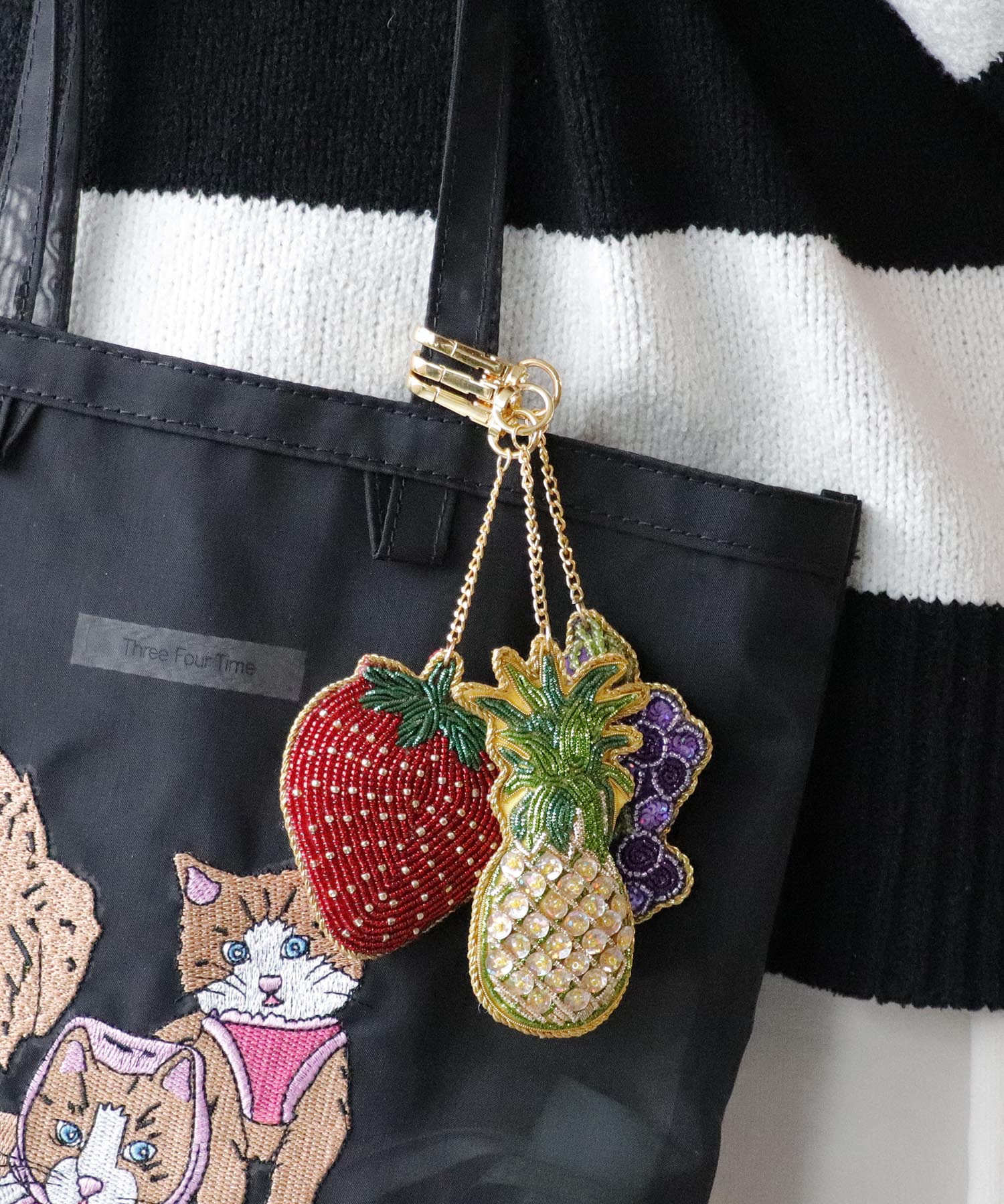 ≪追加≫フルーツ刺繍キーホルダー
