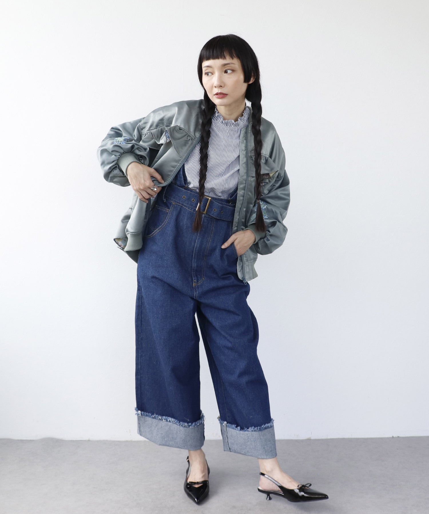 ＜一部店舗・WEB限定＞【tamaoworld】Embroidery jacket Swan