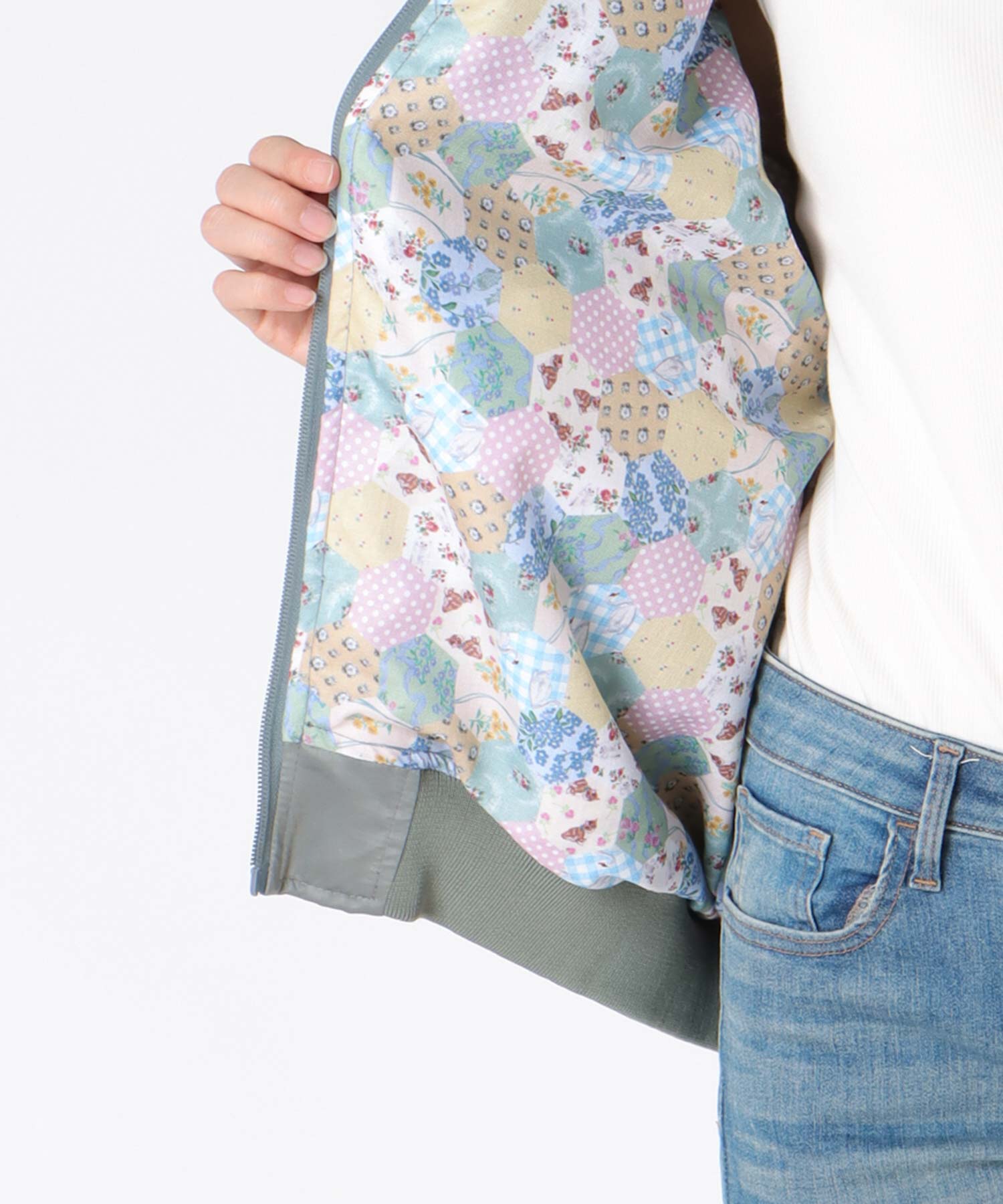 ＜一部店舗・WEB限定＞【tamaoworld】Embroidery jacket Swan