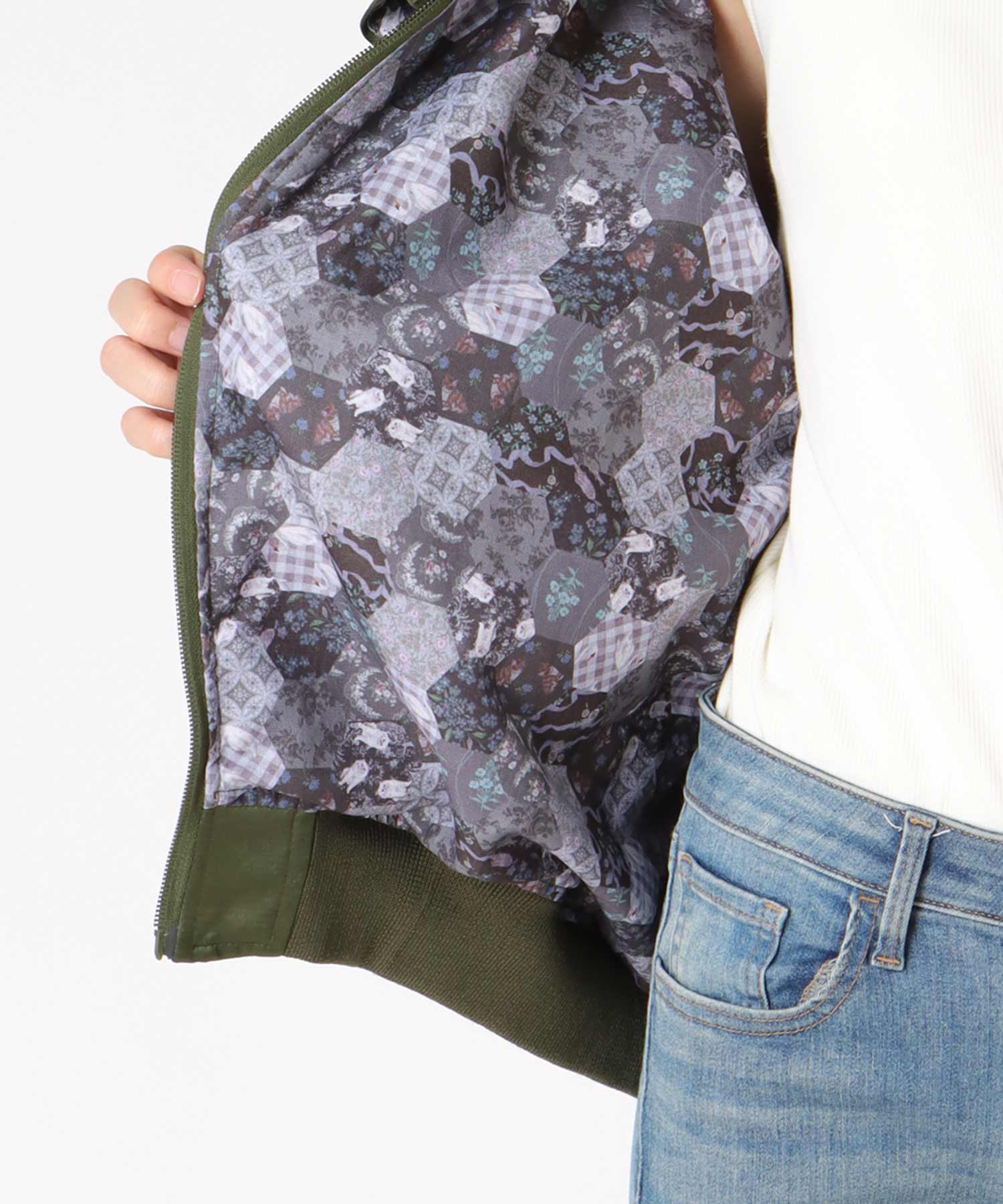 ＜一部店舗・WEB限定＞【tamaoworld】Embroidery jacket Swan
