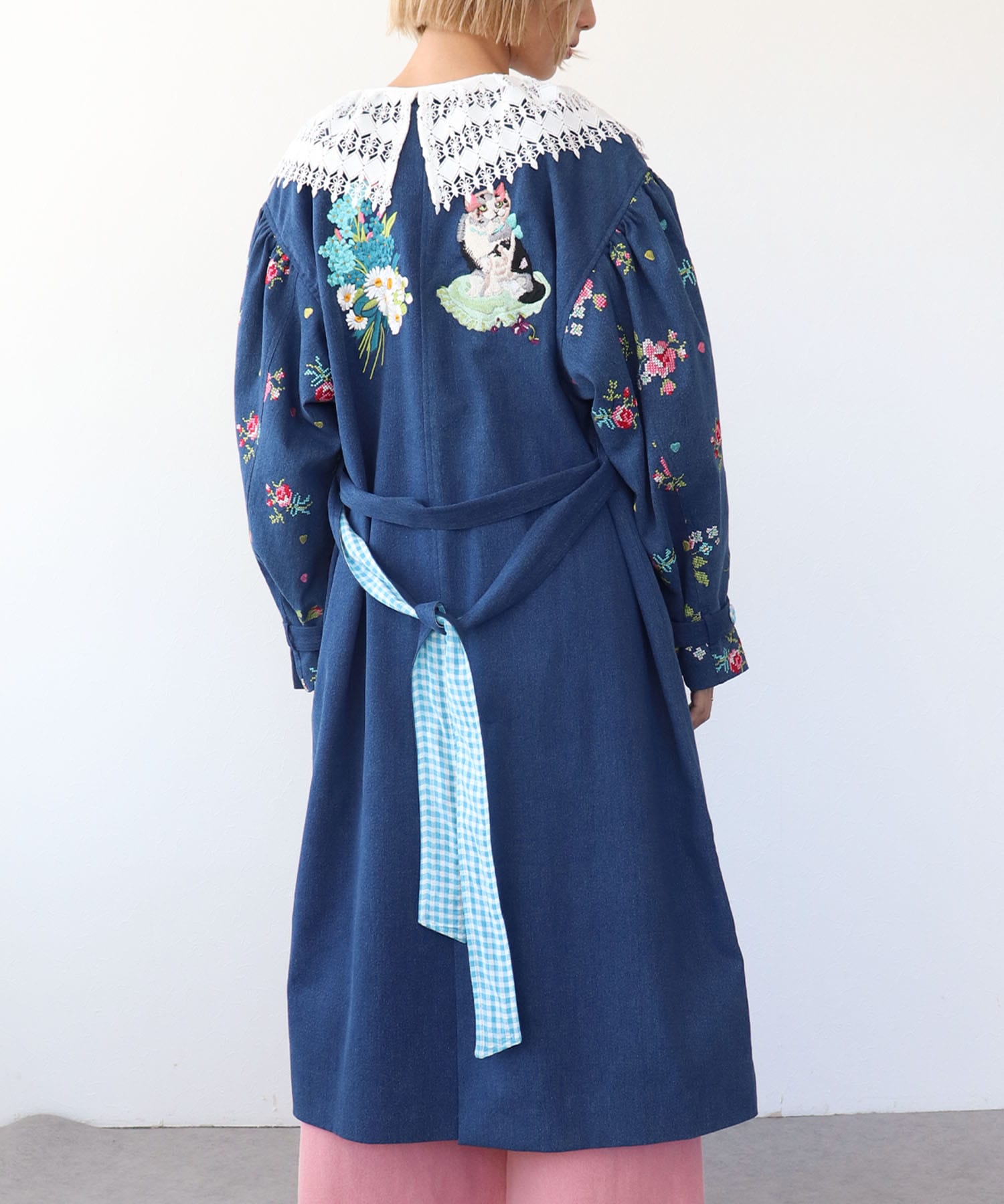 《 8/9(土)10:00～予約受付開始 》＜一部店舗・WEB限定＞【tamaoworld】Collarless embroidered coat