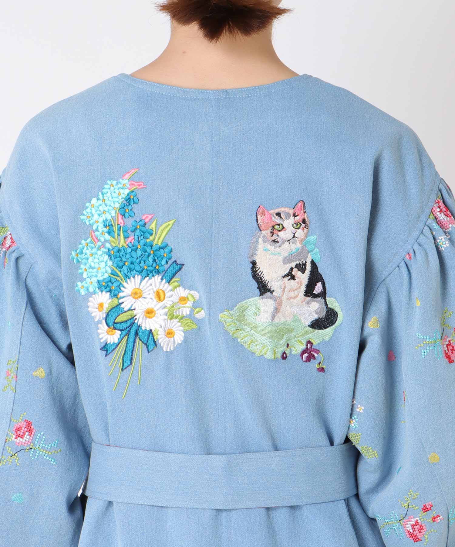 《 8/9(土)10:00～予約受付開始 》＜一部店舗・WEB限定＞【tamaoworld】Collarless embroidered coat