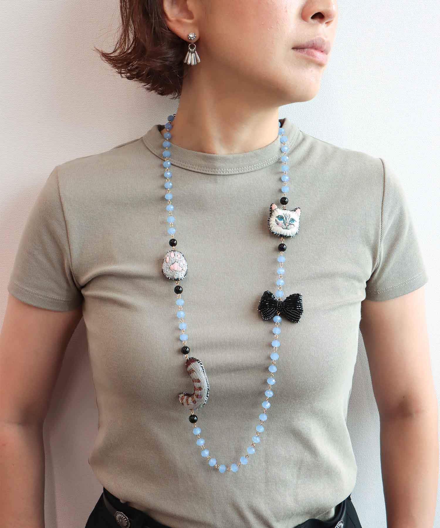 ＜一部店舗・WEB限定＞【tamaoworld】White and black ribbon