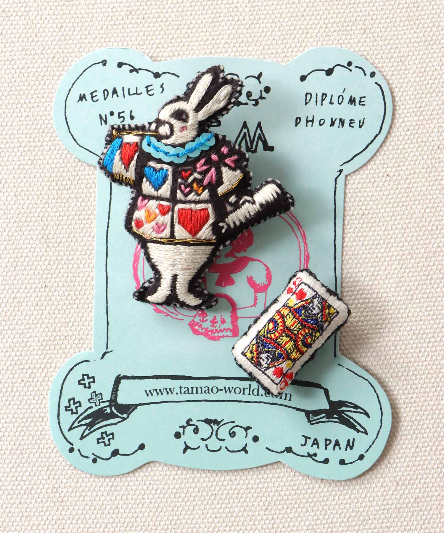 ＜一部店舗・WEB限定＞【tamaoworld】Rabbits and playing cards