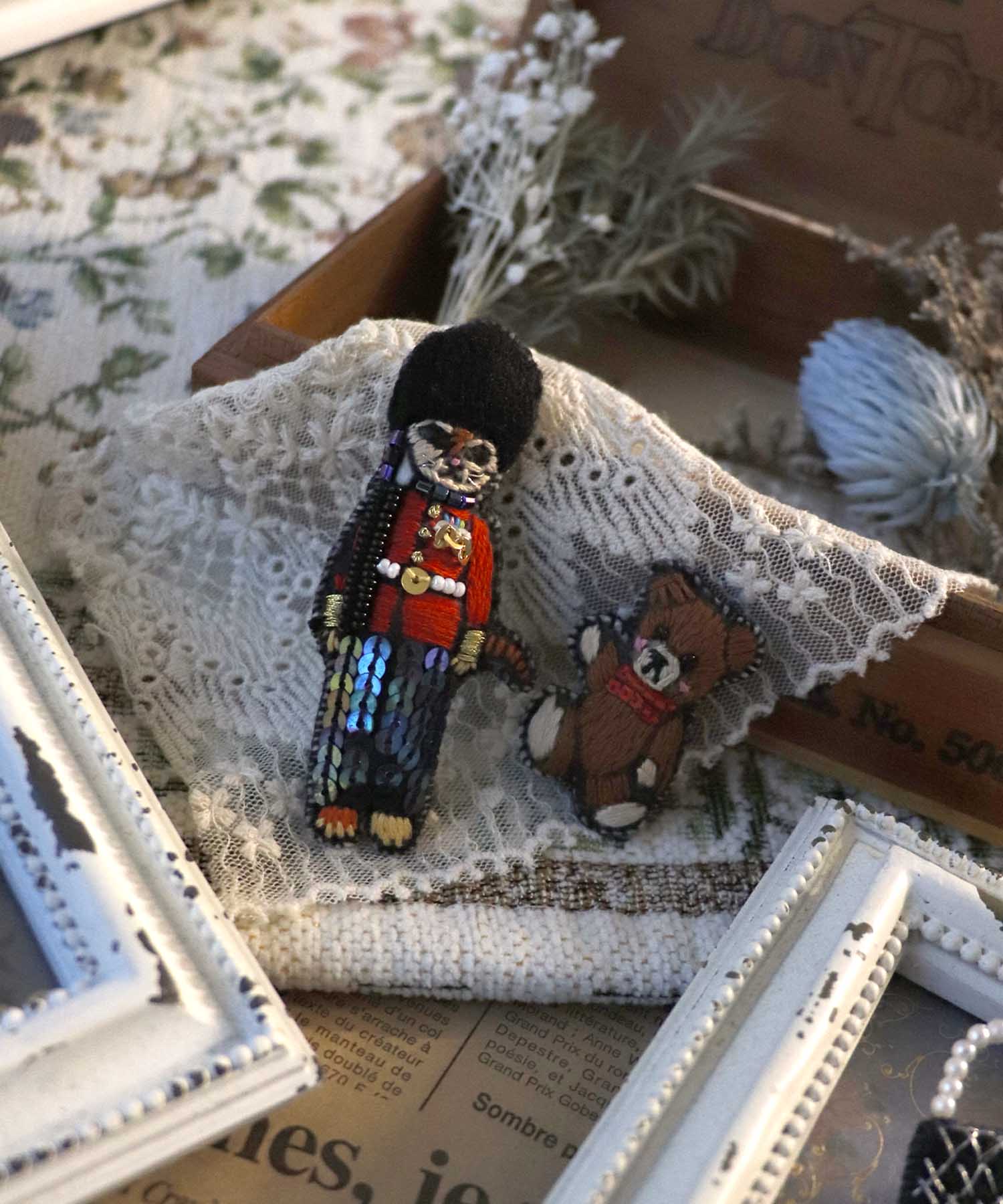 ＜一部店舗・WEB限定＞【tamaoworld】Guards cat and teddy bear