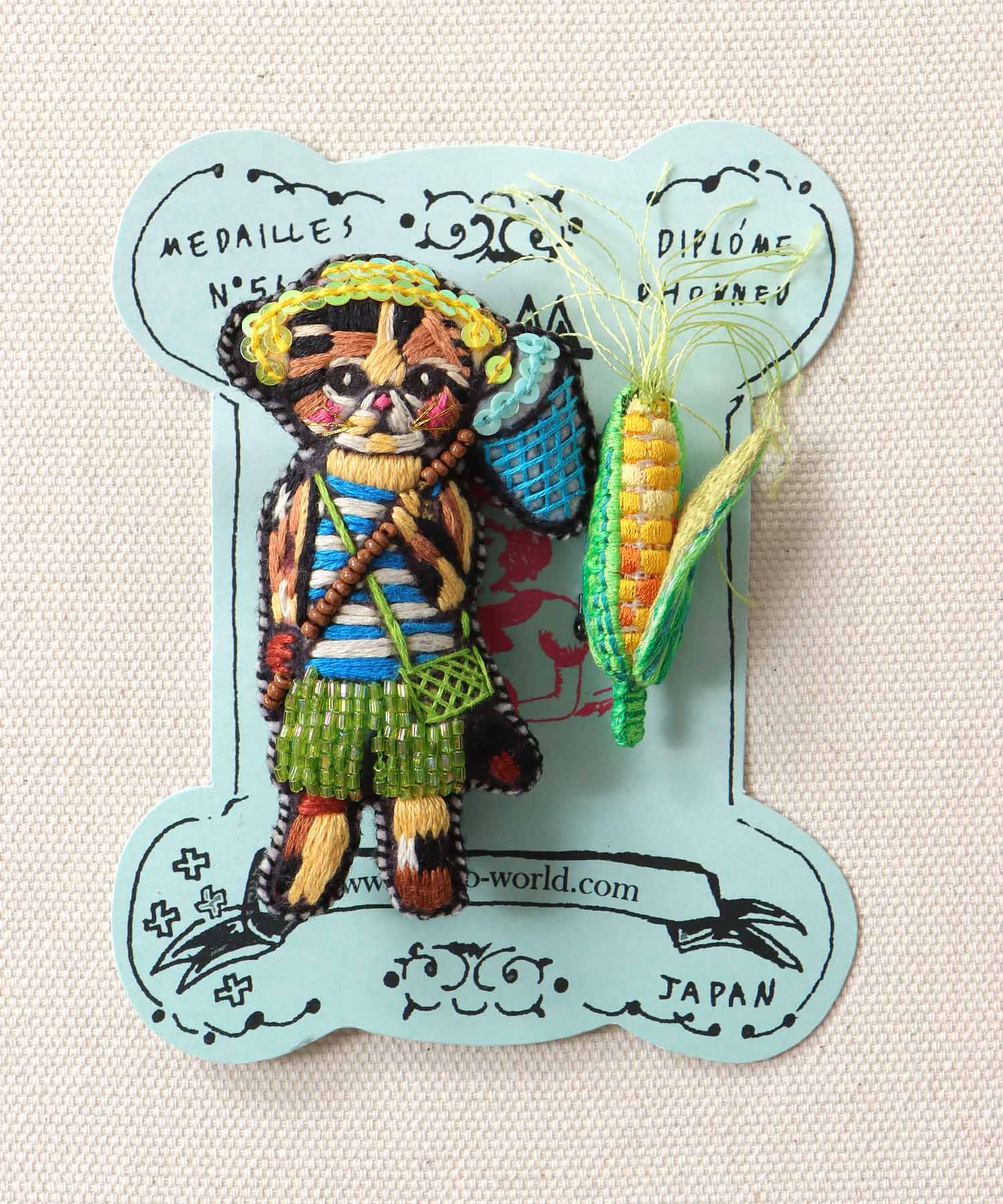 ＜一部店舗・WEB限定＞【tamaoworld】Insect catching cat and corn