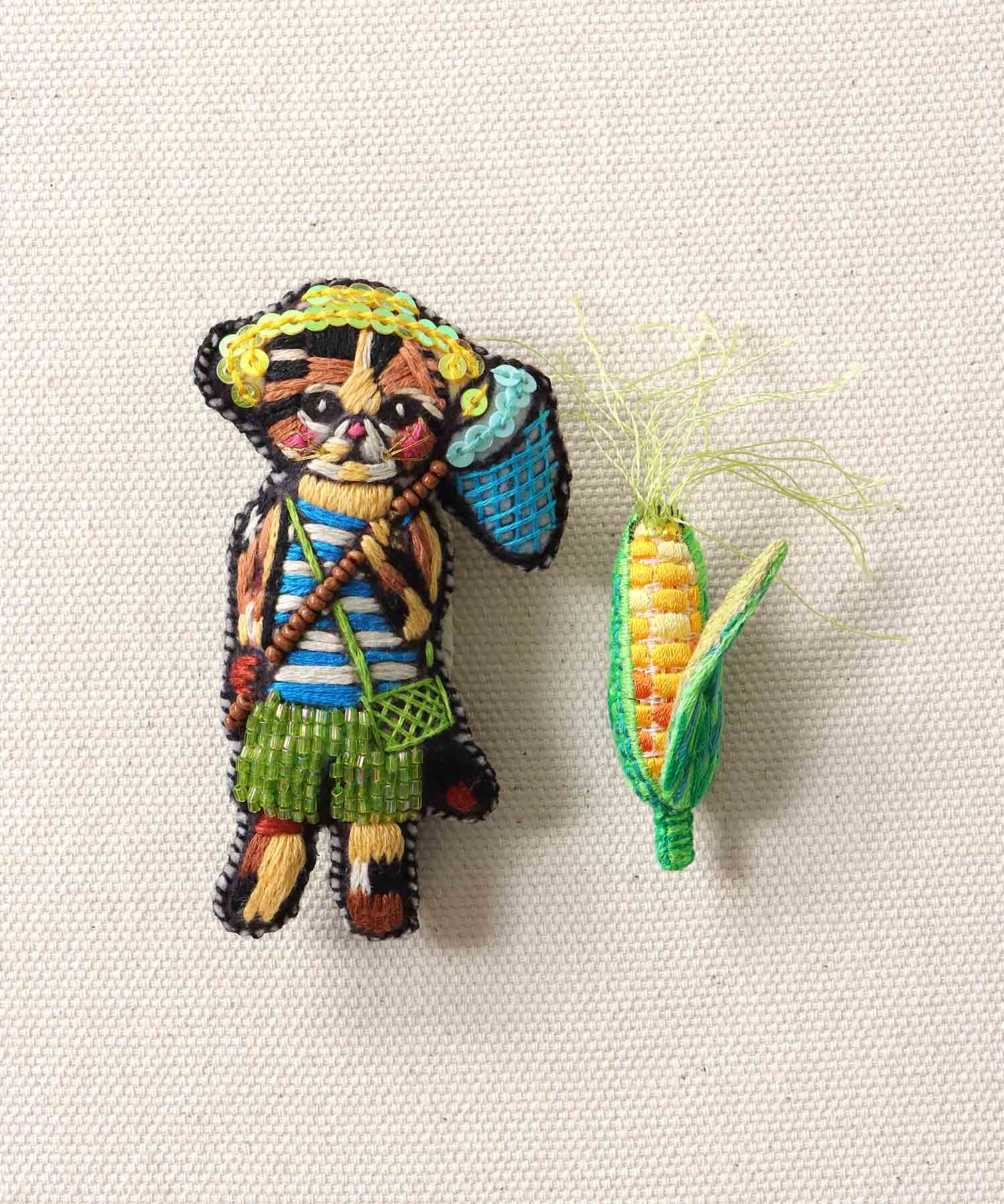 ＜一部店舗・WEB限定＞【tamaoworld】Insect catching cat and corn