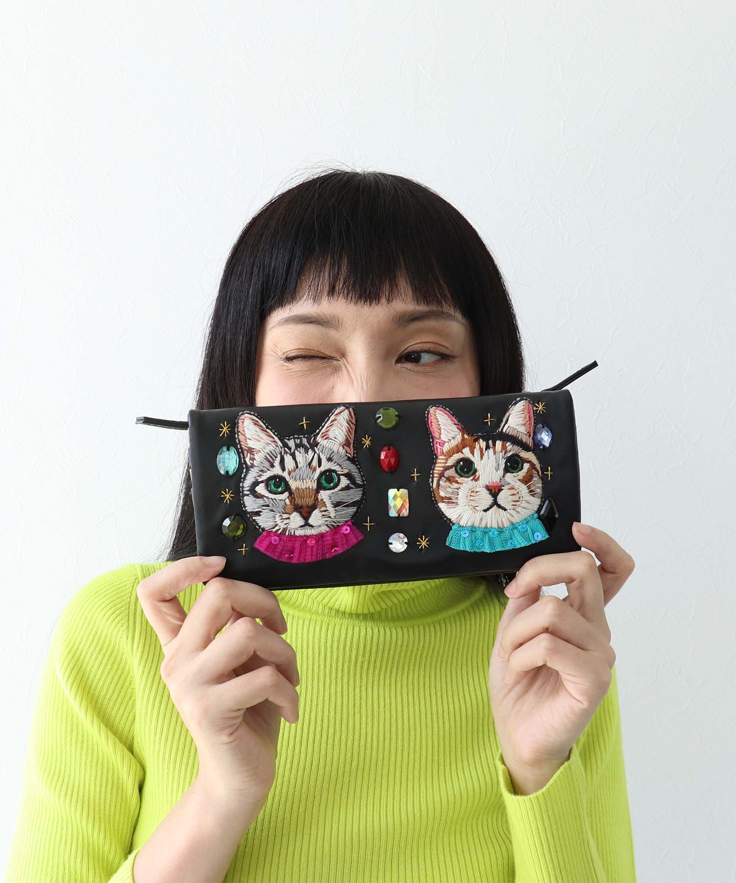 ＜WEB限定＞【tamaoworld】Two cats and bijoux