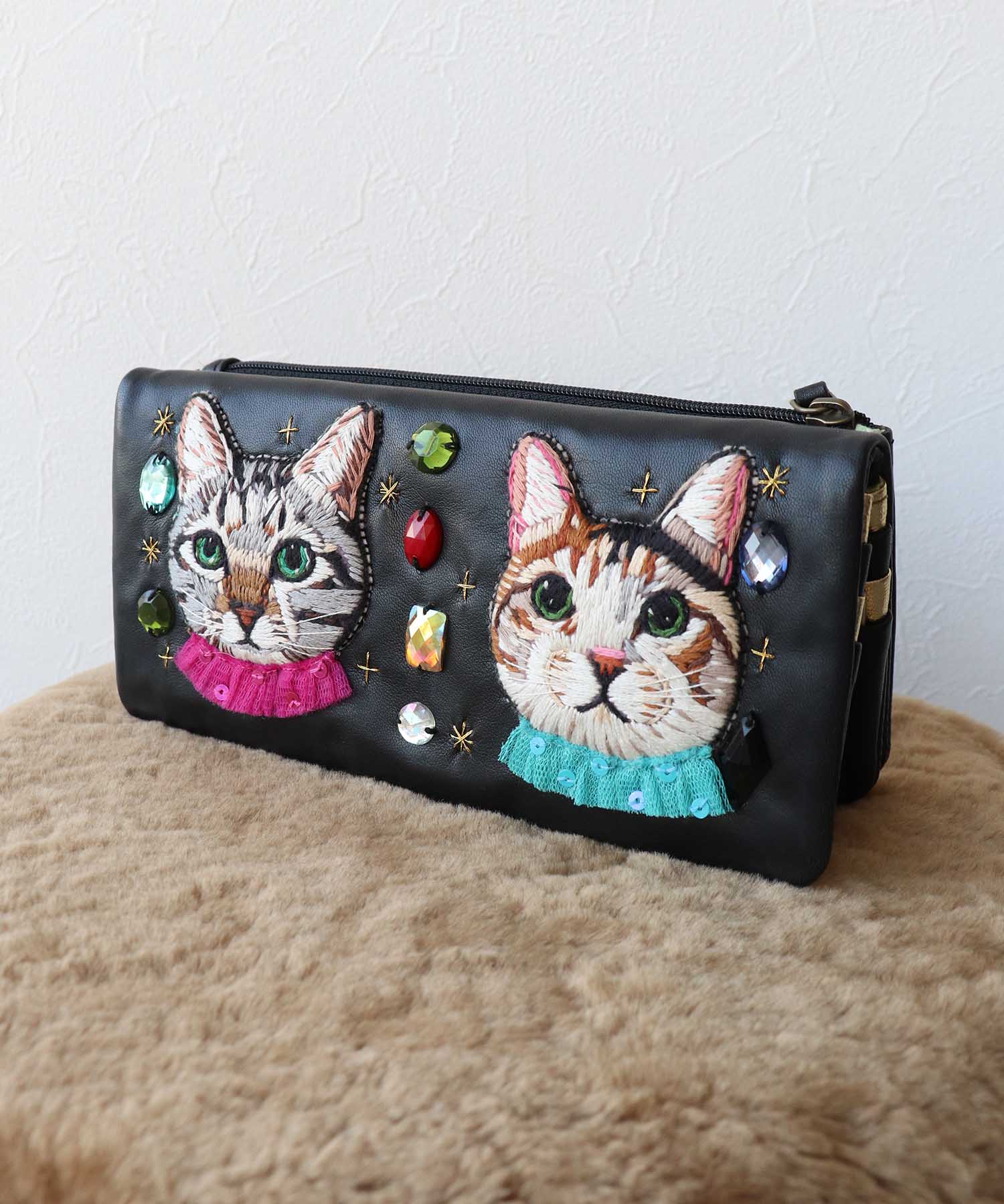 ＜WEB限定＞【tamaoworld】Two cats and bijoux