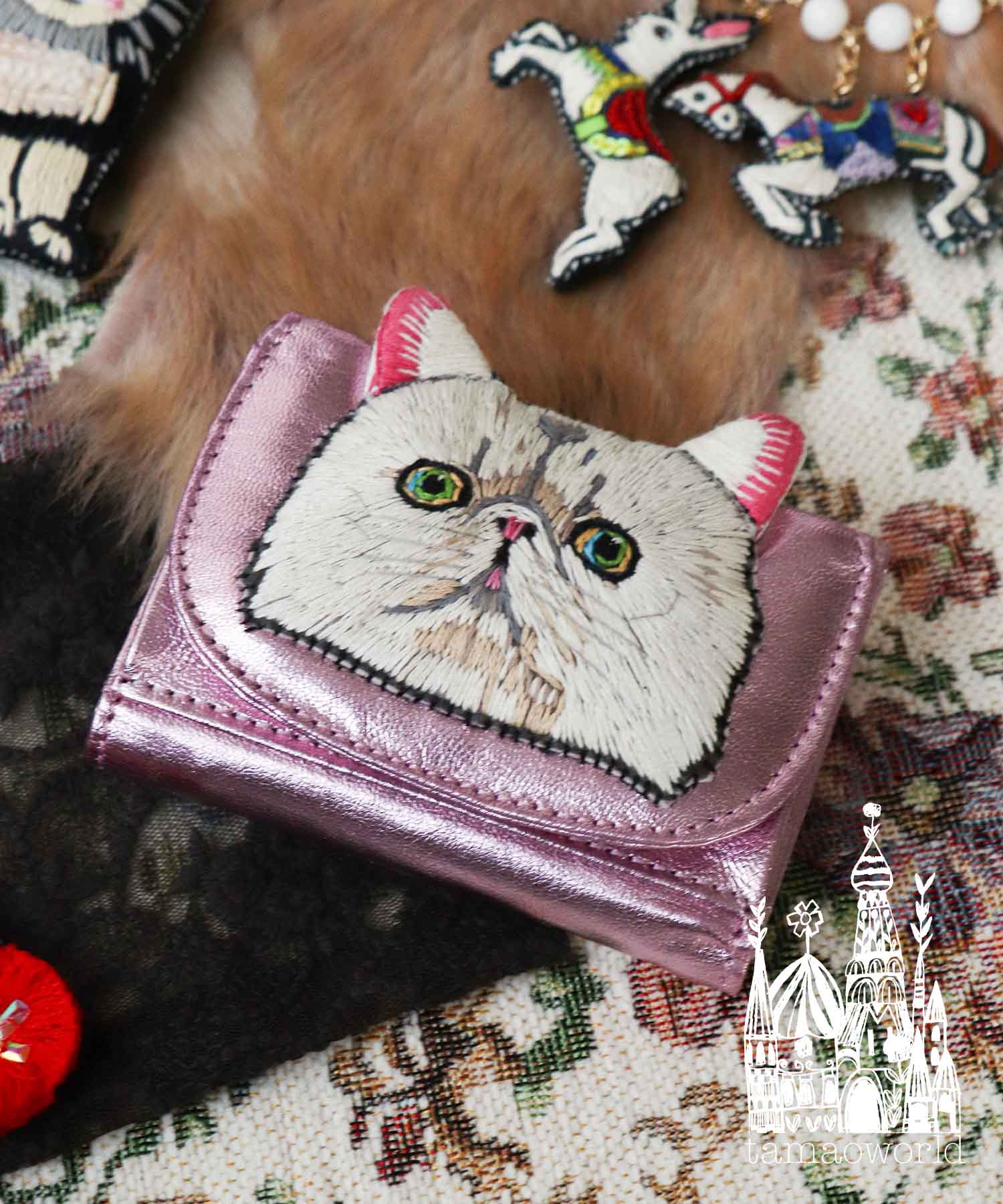 ＜WEB限定＞【tamaoworld】White longhair cat