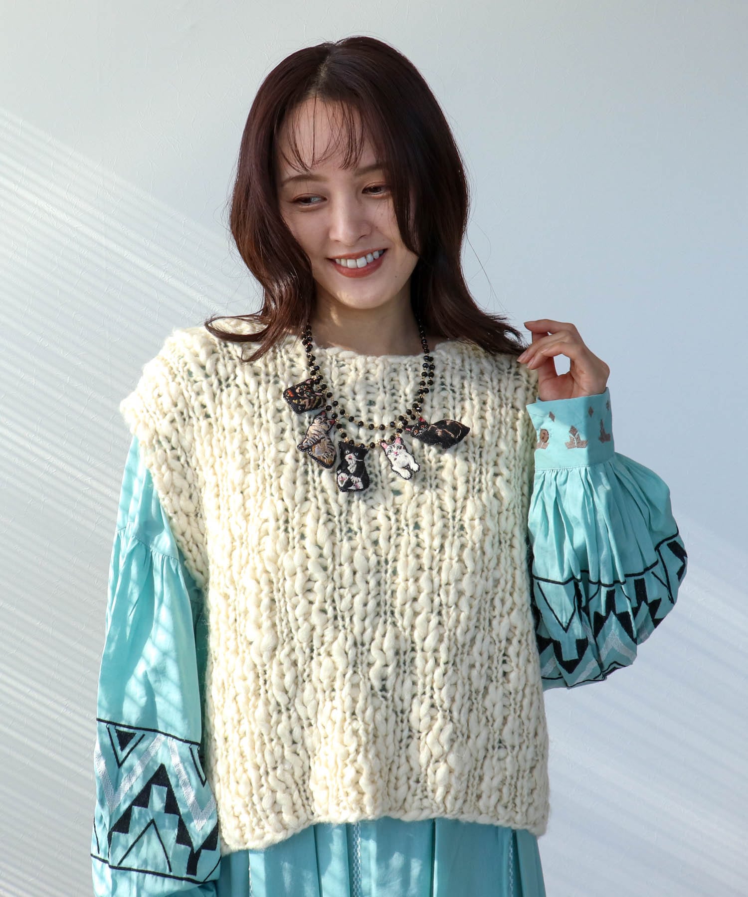 ＜WEB限定＞【tamaoworld】full of cats Black