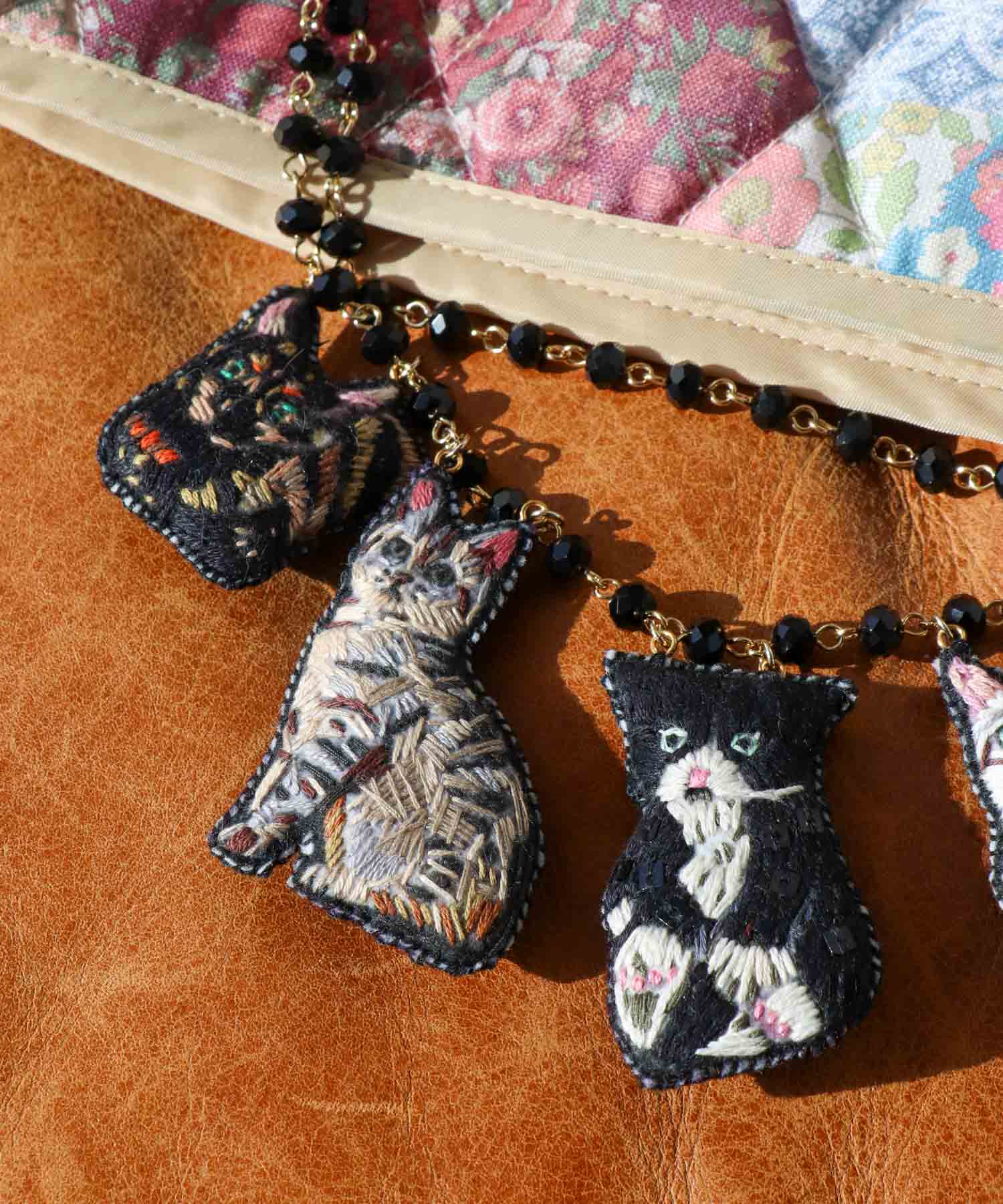 ＜WEB限定＞【tamaoworld】full of cats Black