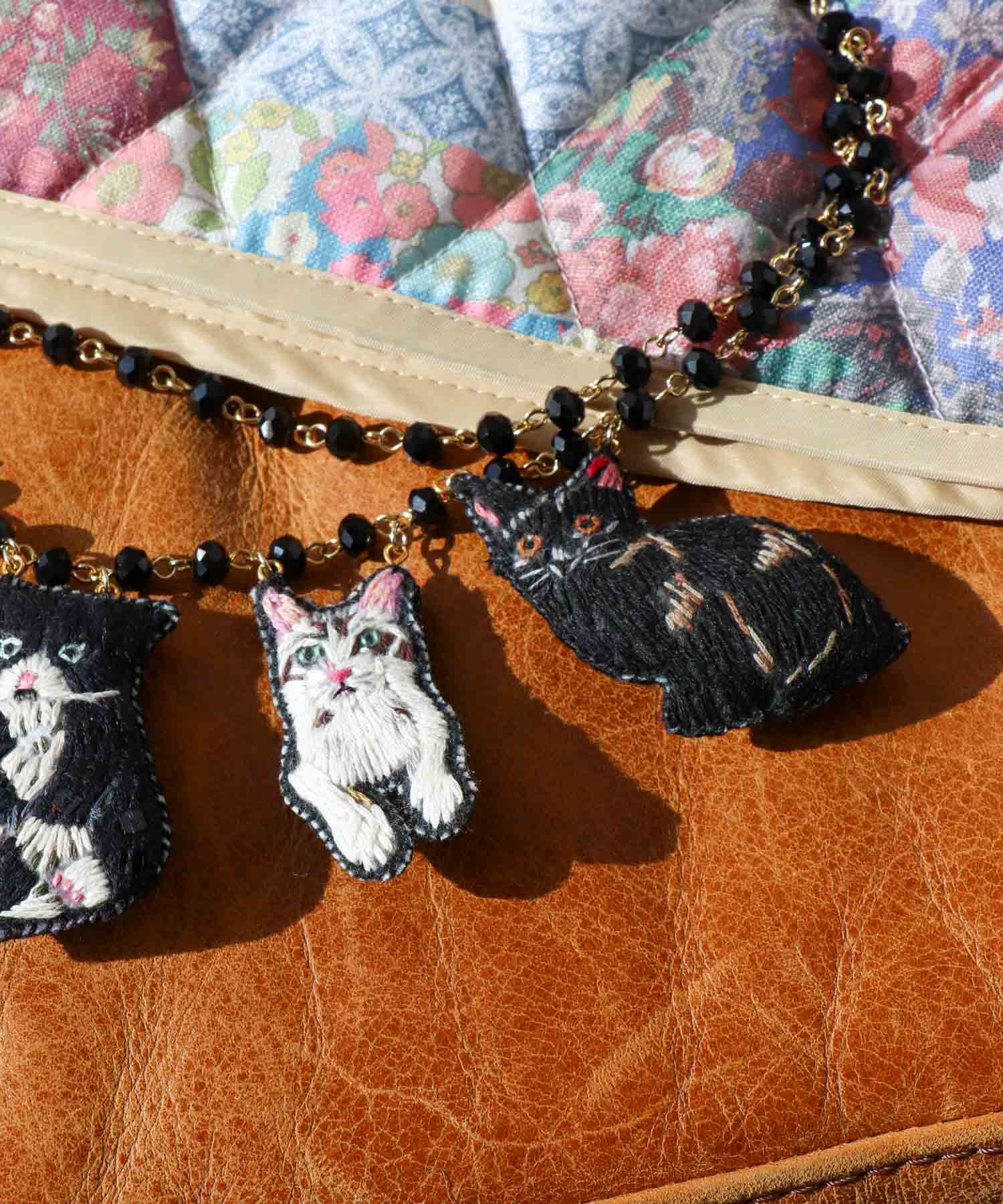 ＜WEB限定＞【tamaoworld】full of cats Black