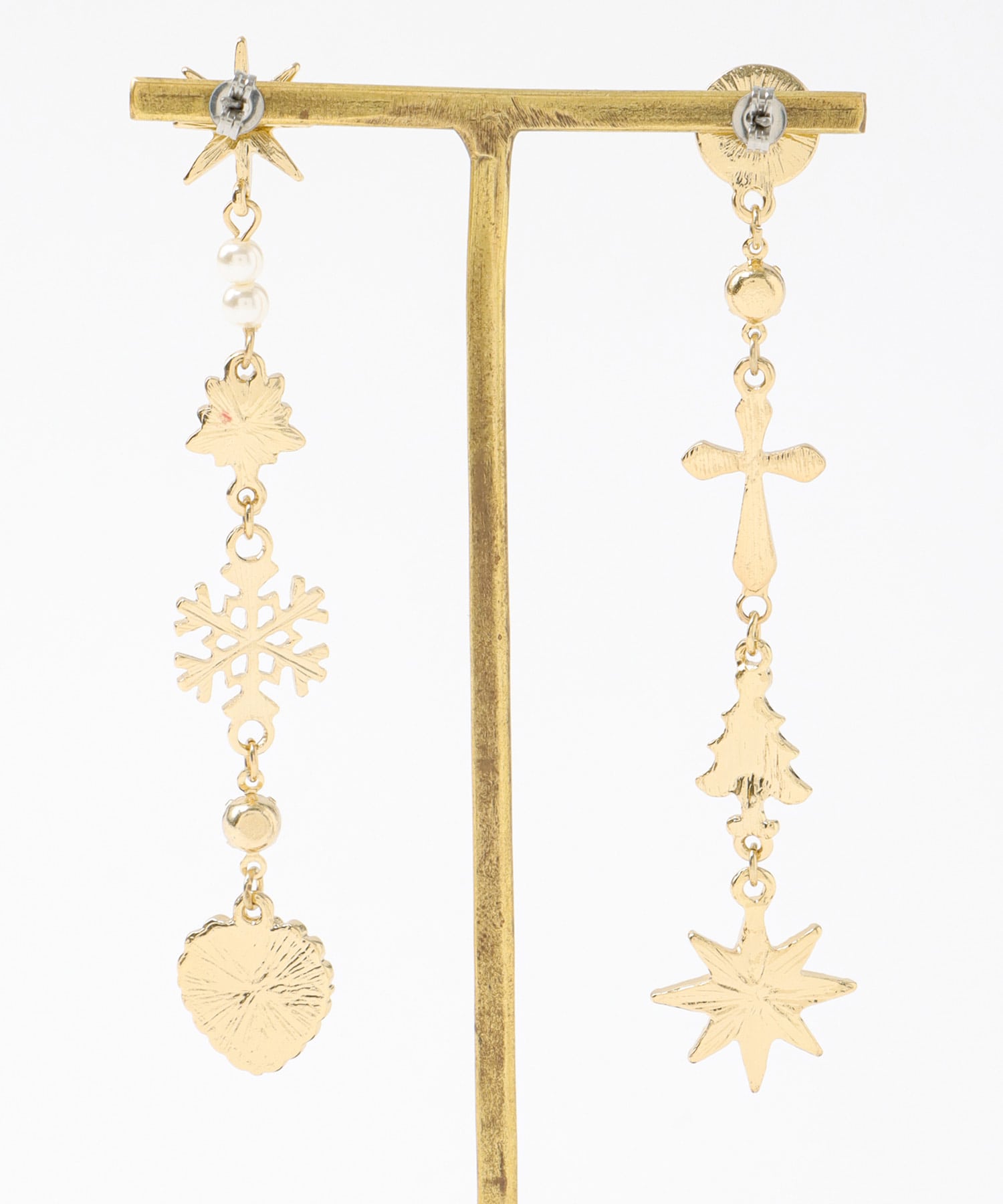 Christmasチャームピアス