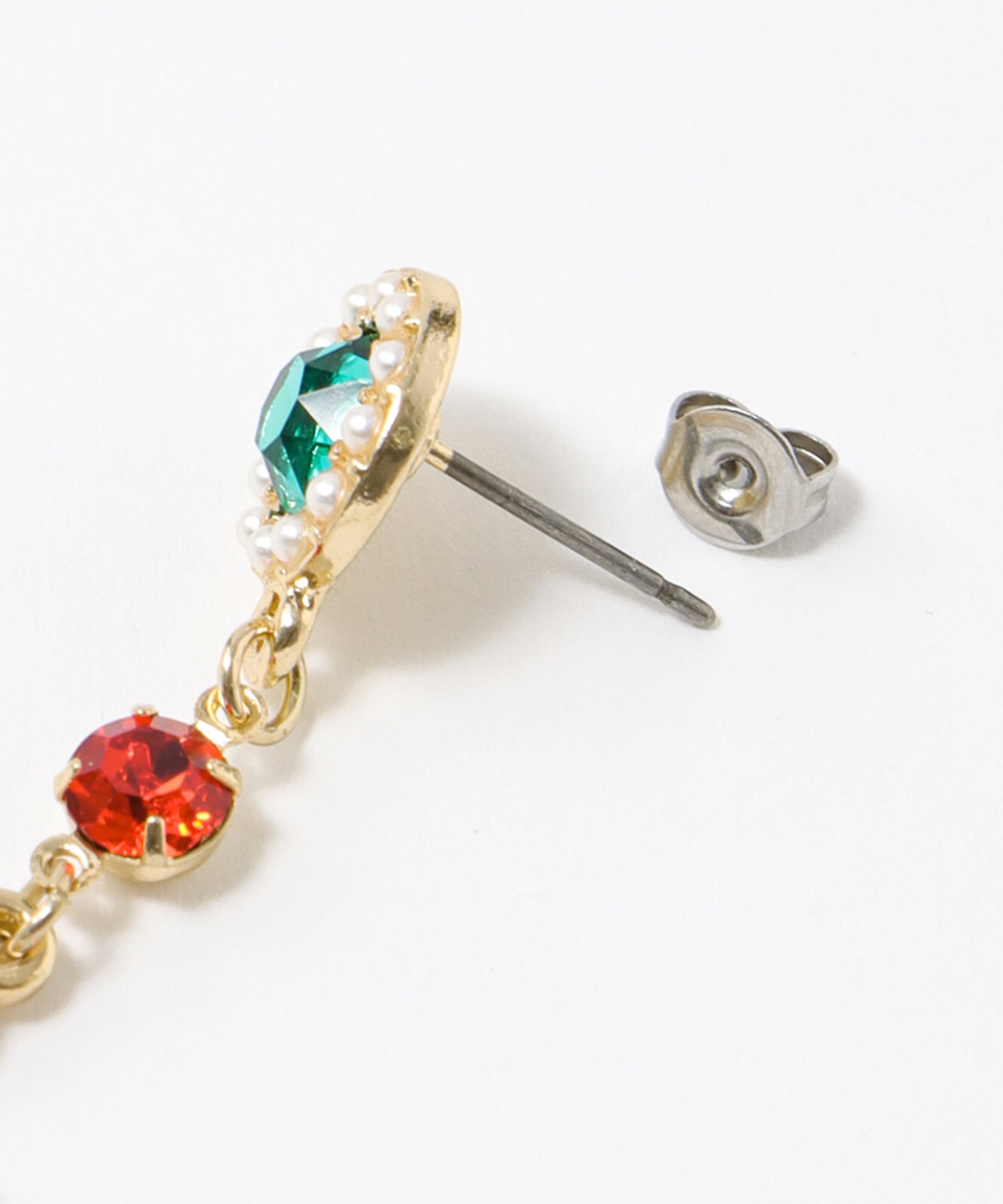 Christmasチャームピアス