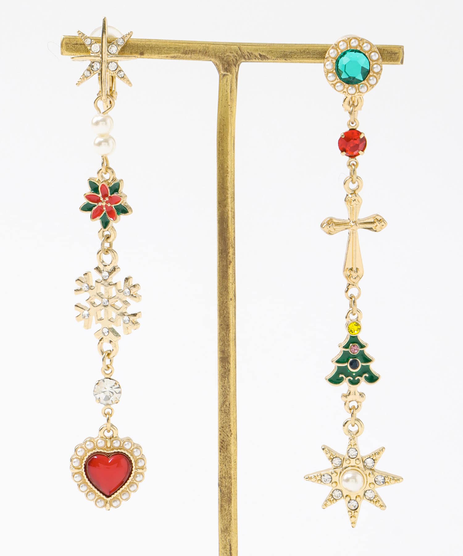 Christmasチャームイヤリング