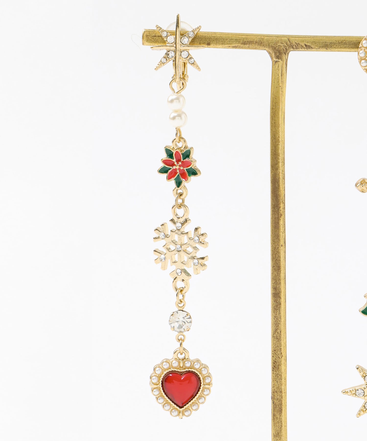 Christmasチャームイヤリング