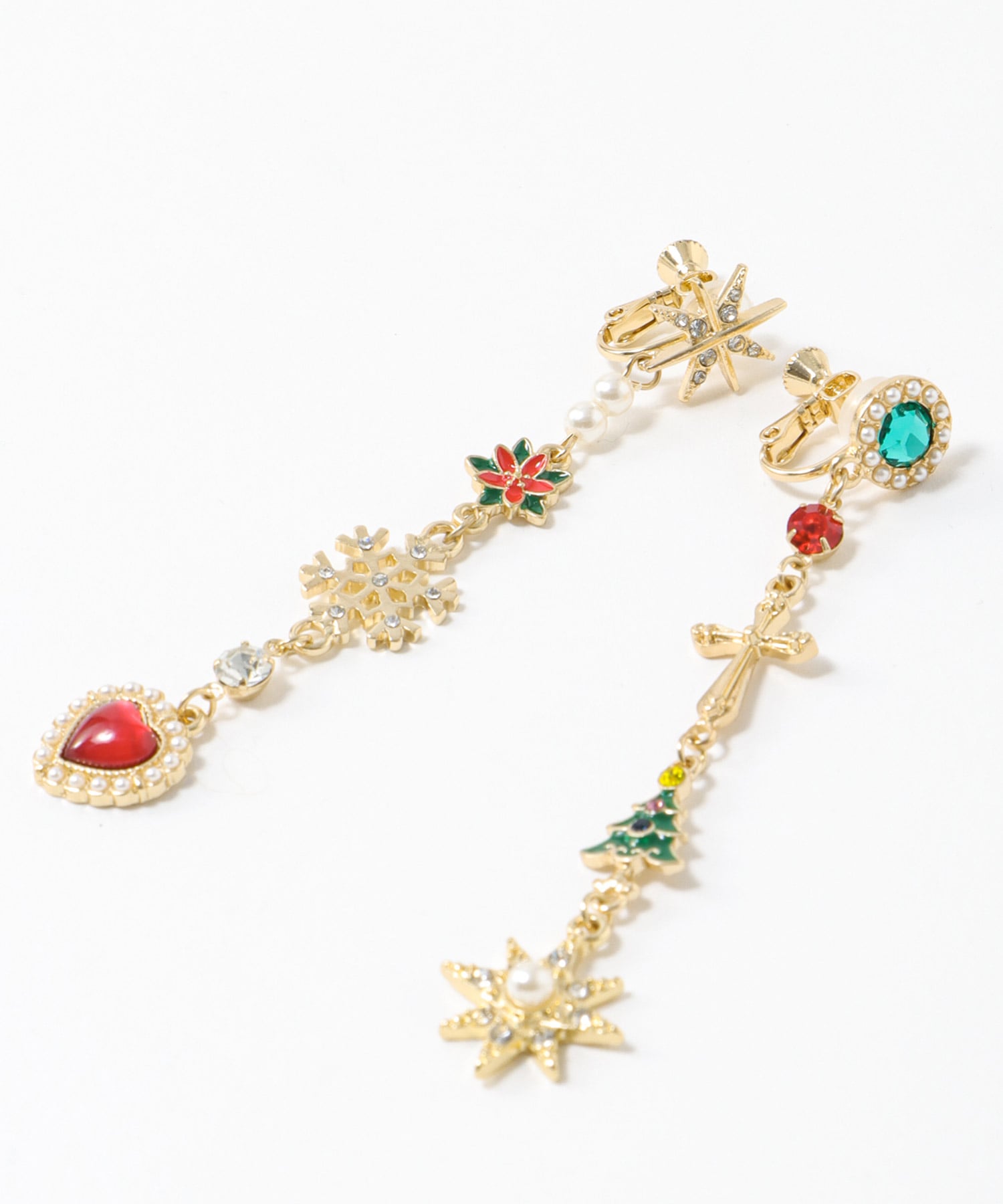 Christmasチャームイヤリング