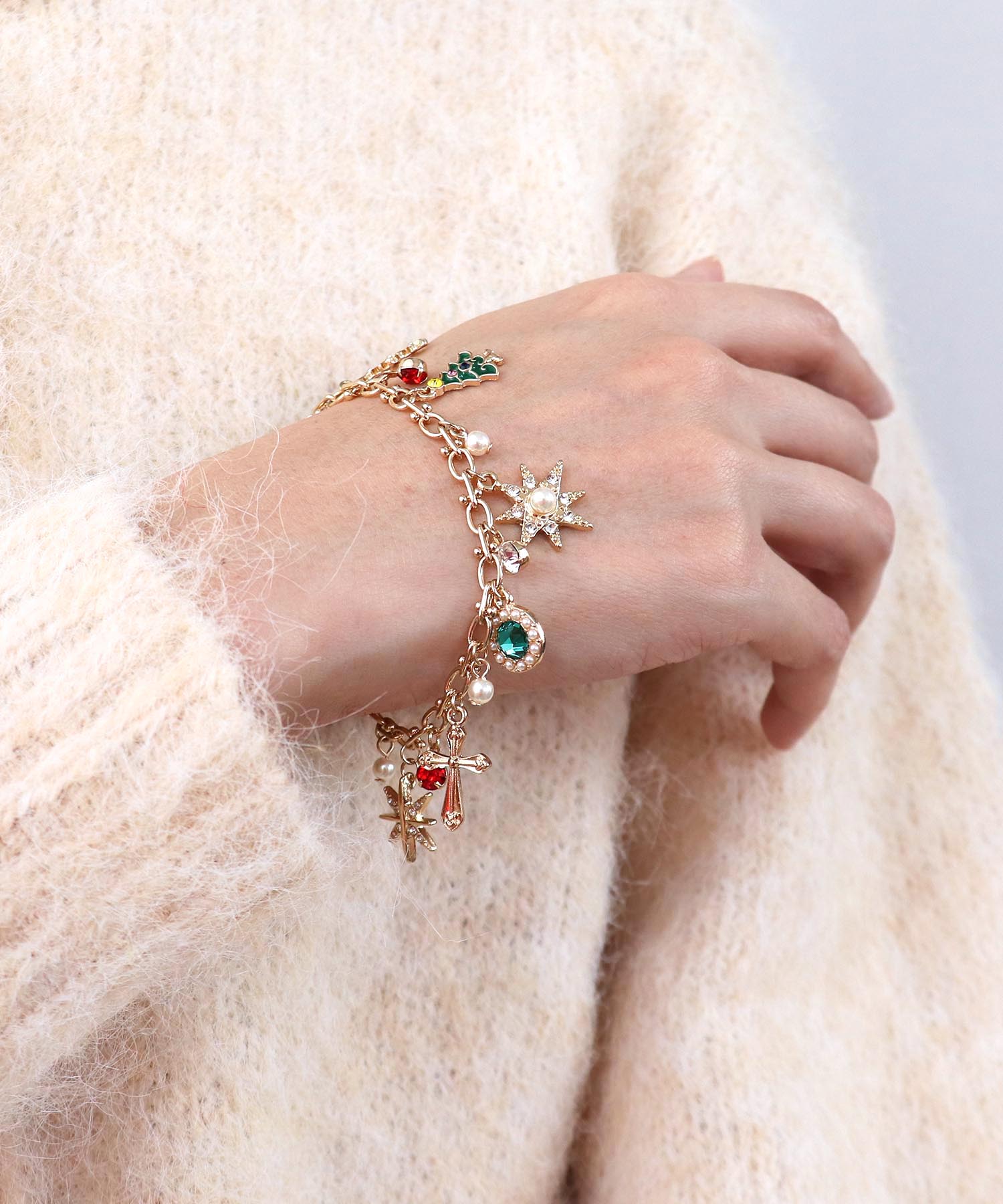 Christmasチャームブレスレット