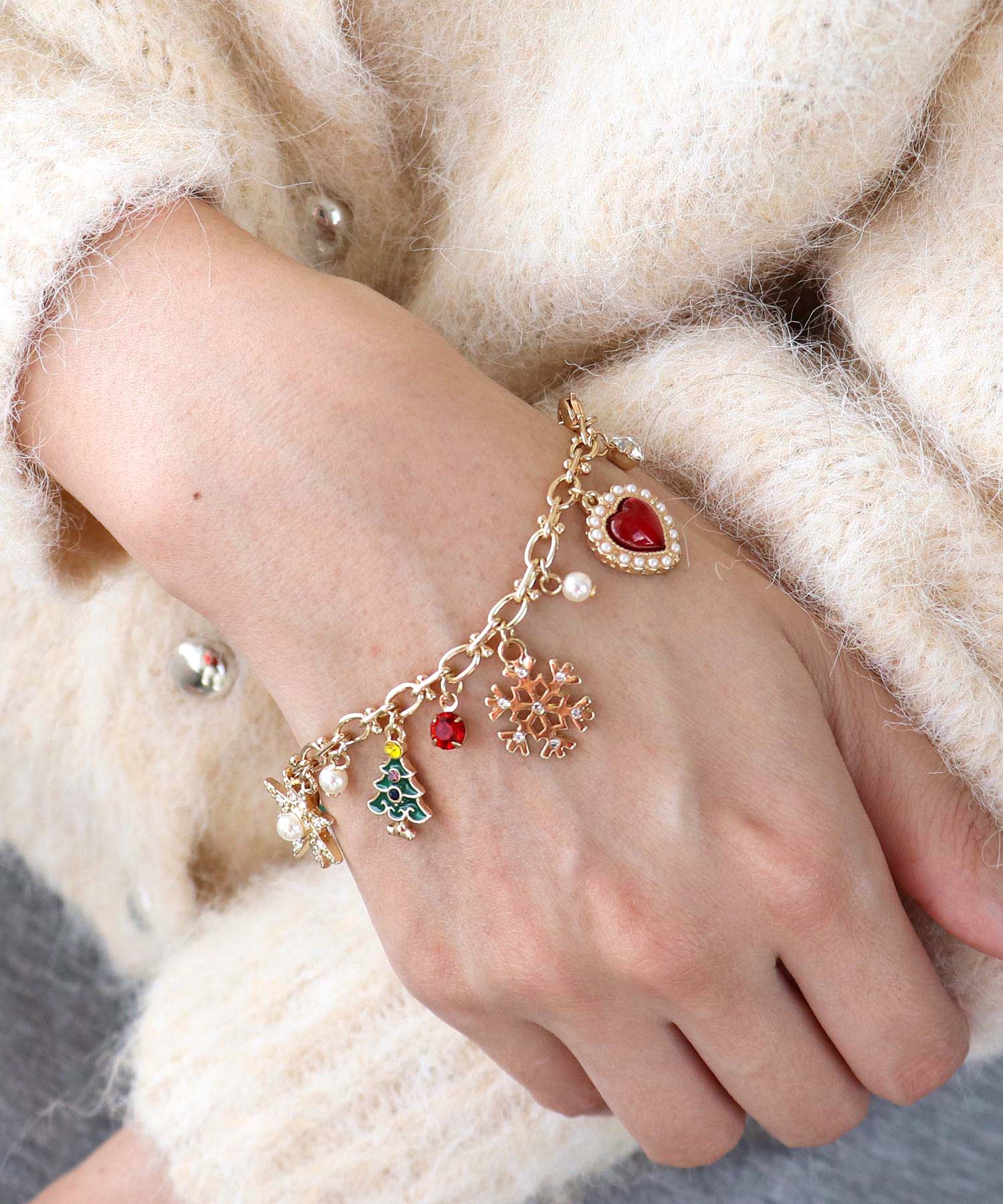 Christmasチャームブレスレット