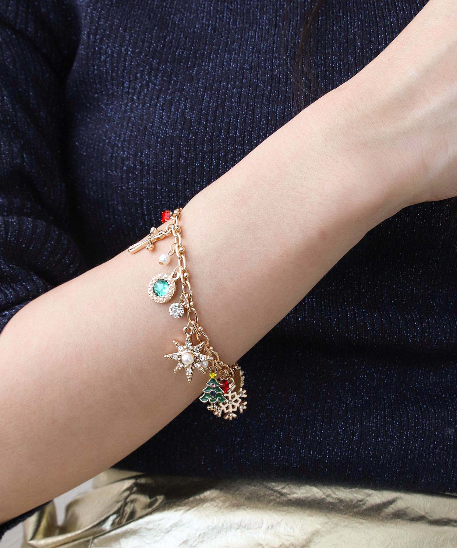 Christmasチャームブレスレット
