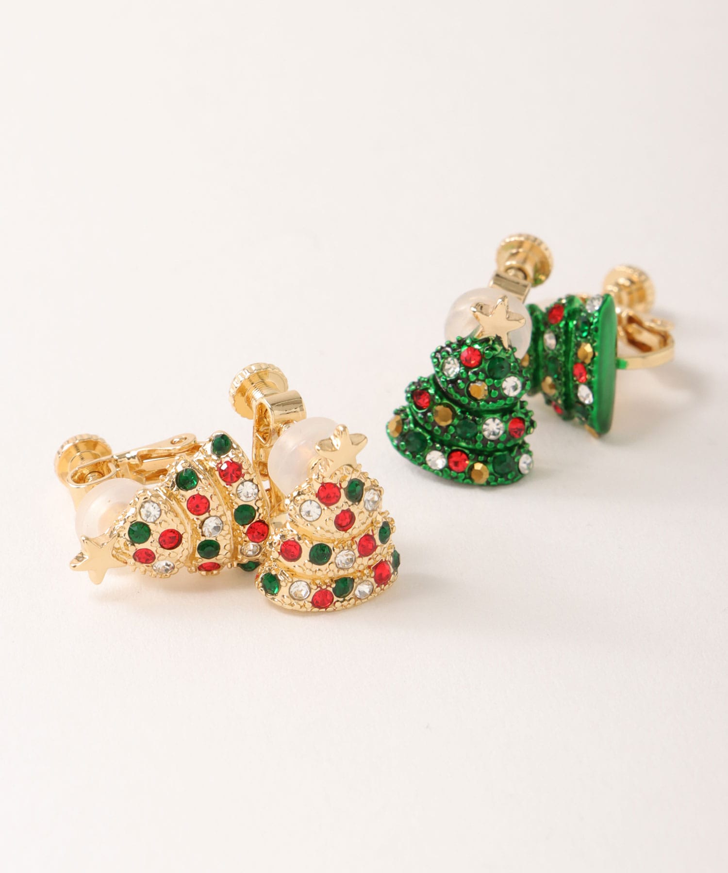 クリスマスツリーイヤリング