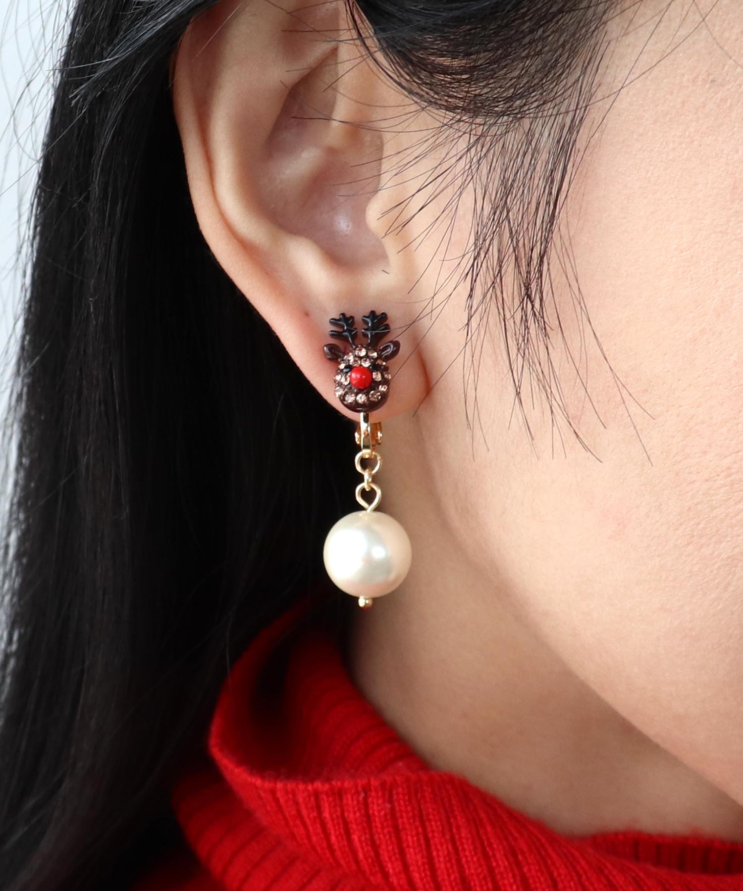 トナカイイヤリング