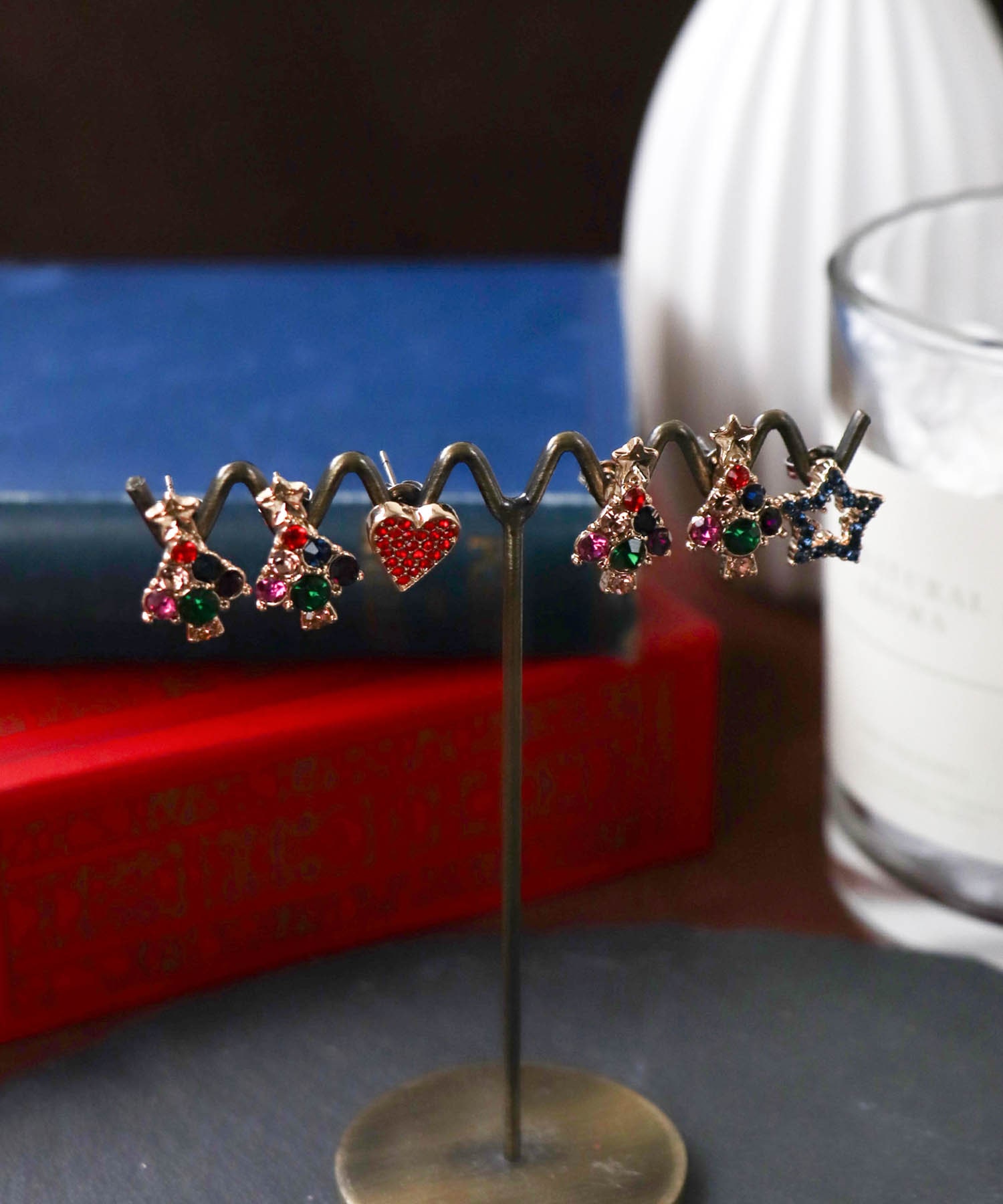 クリスマスアシメピアス