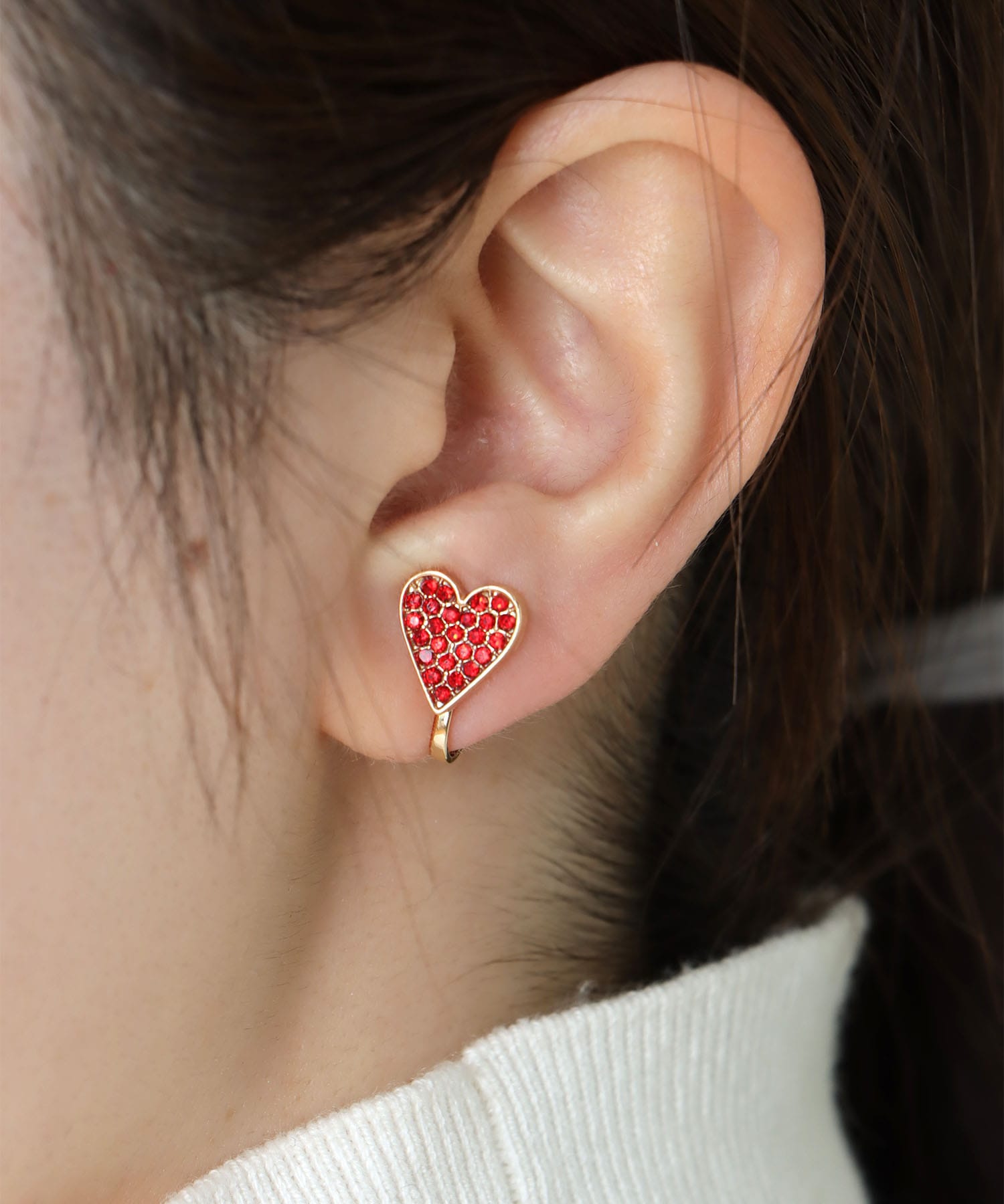 クリスマスアシメイヤリング