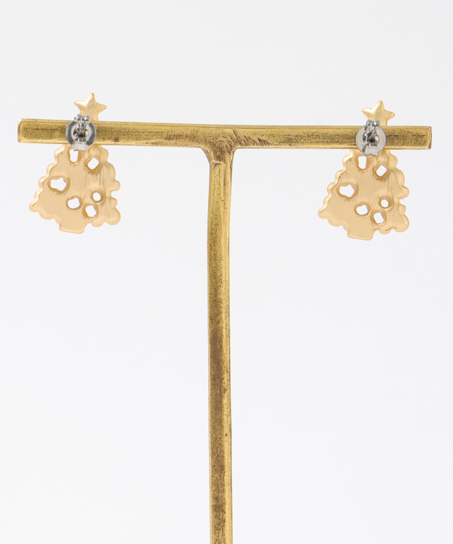 パールクリスマスツリーピアス