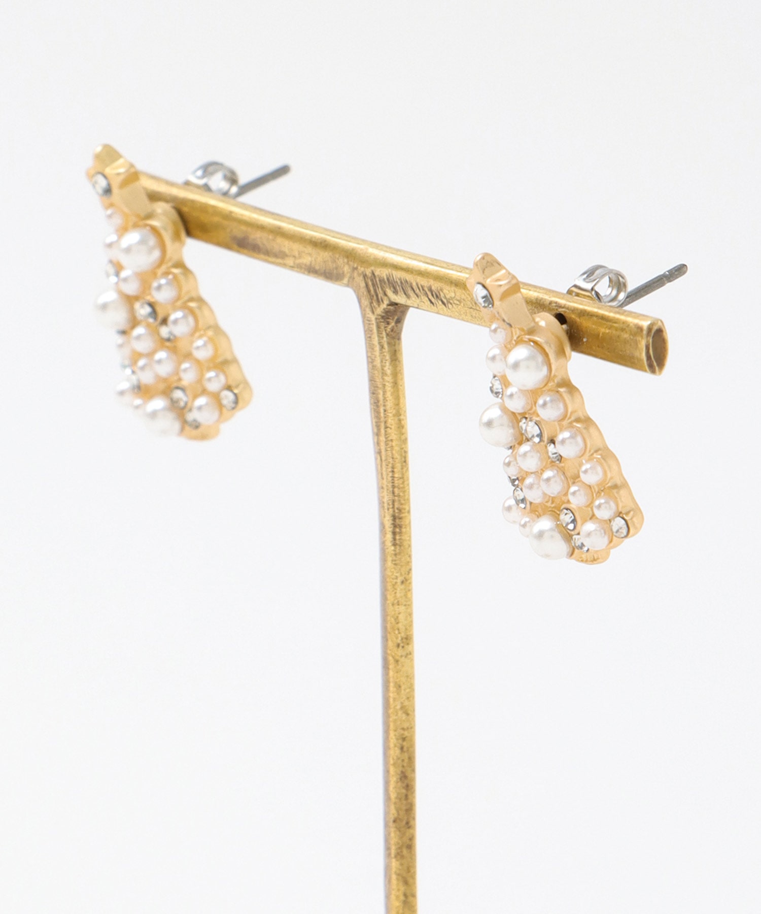 パールクリスマスツリーピアス