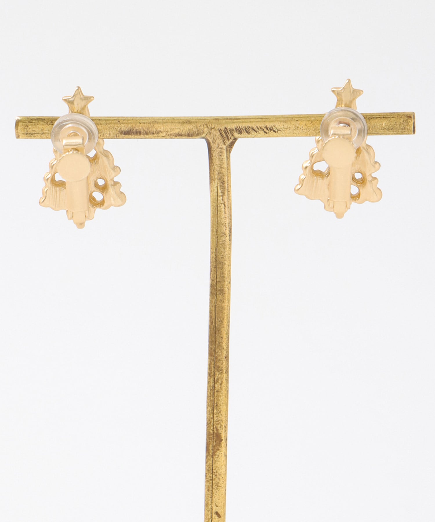 パールクリスマスツリーイヤリング