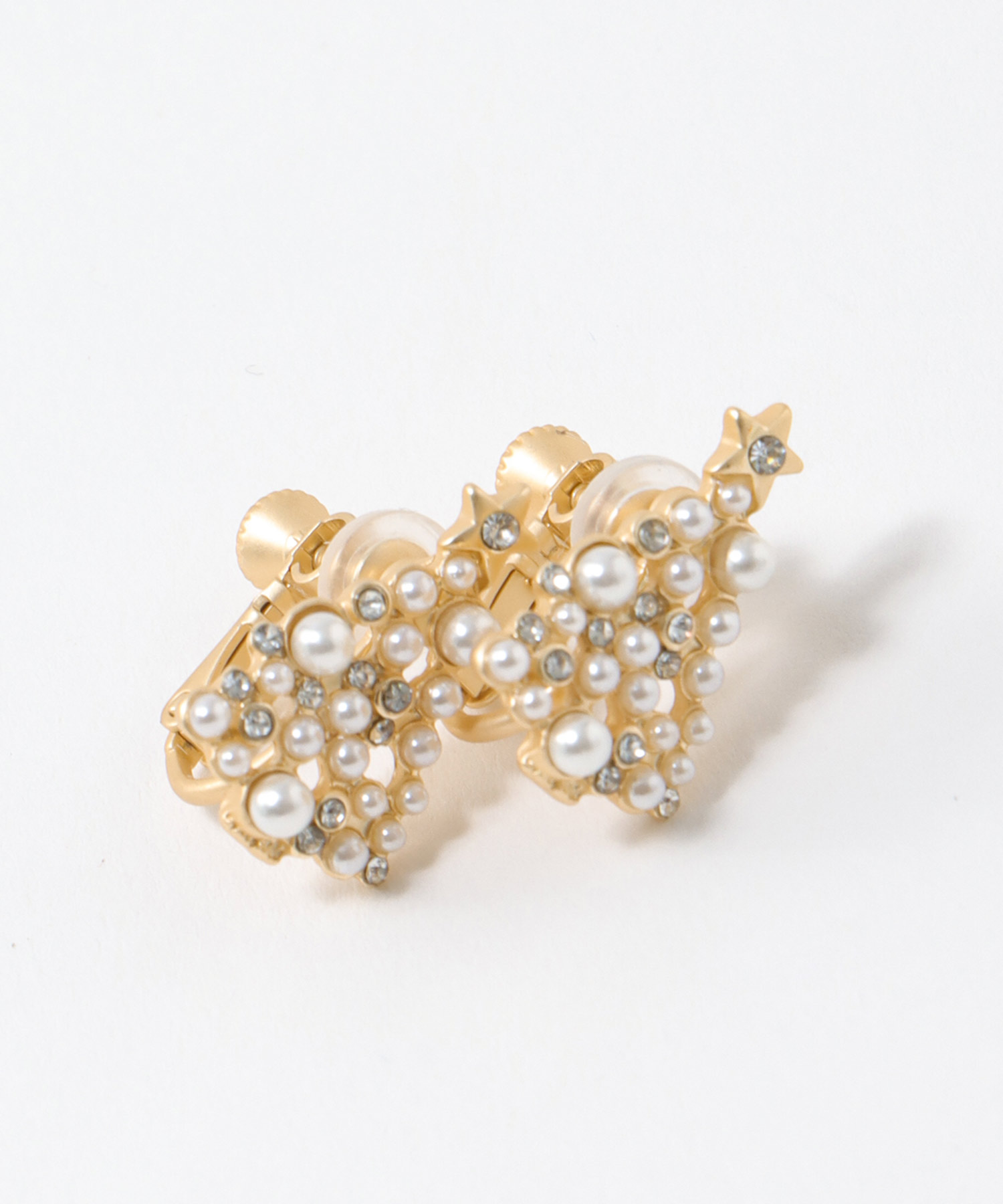 パールクリスマスツリーイヤリング