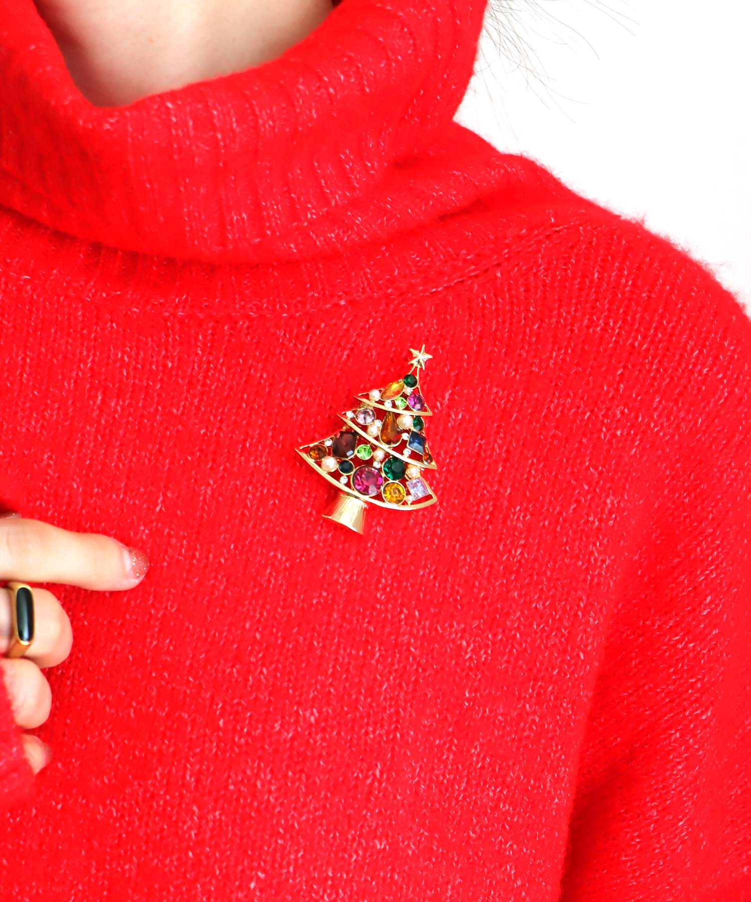 マルチビジュクリスマスツリーブローチ
