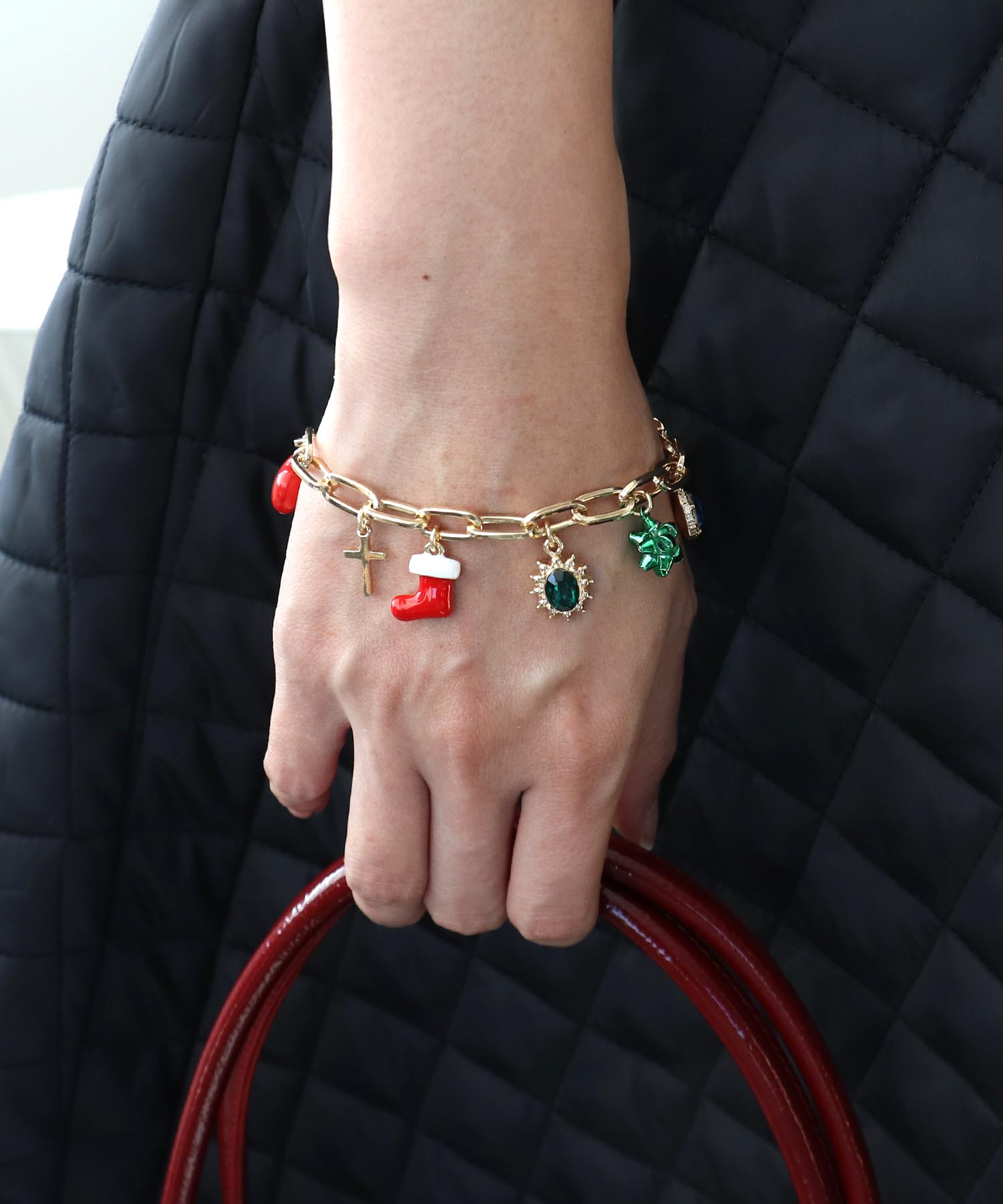 クリスマスチャームブレスレット