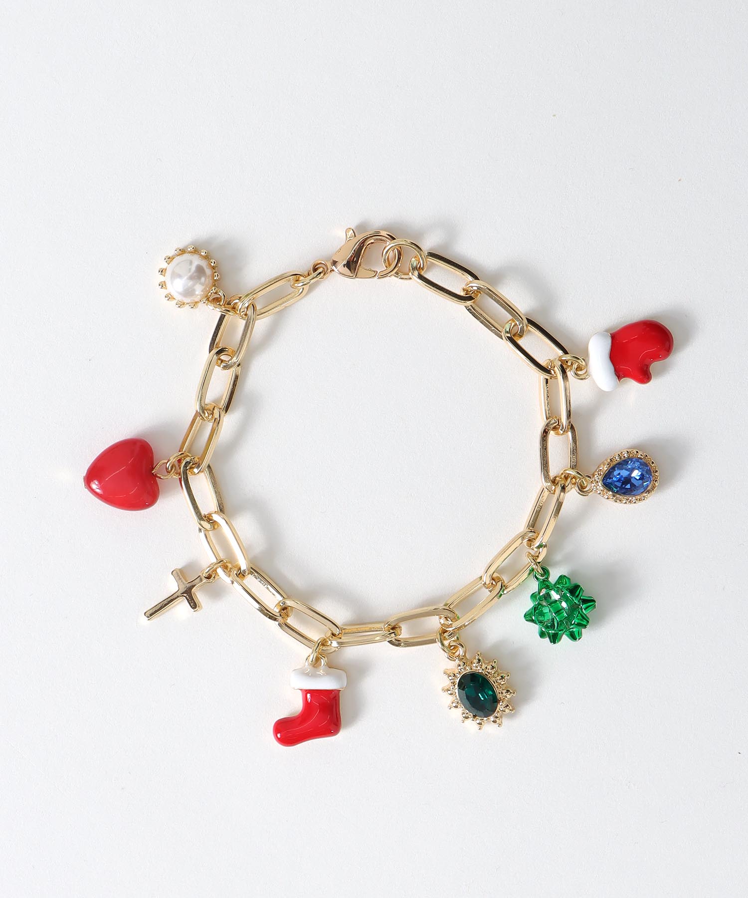 クリスマスチャームブレスレット