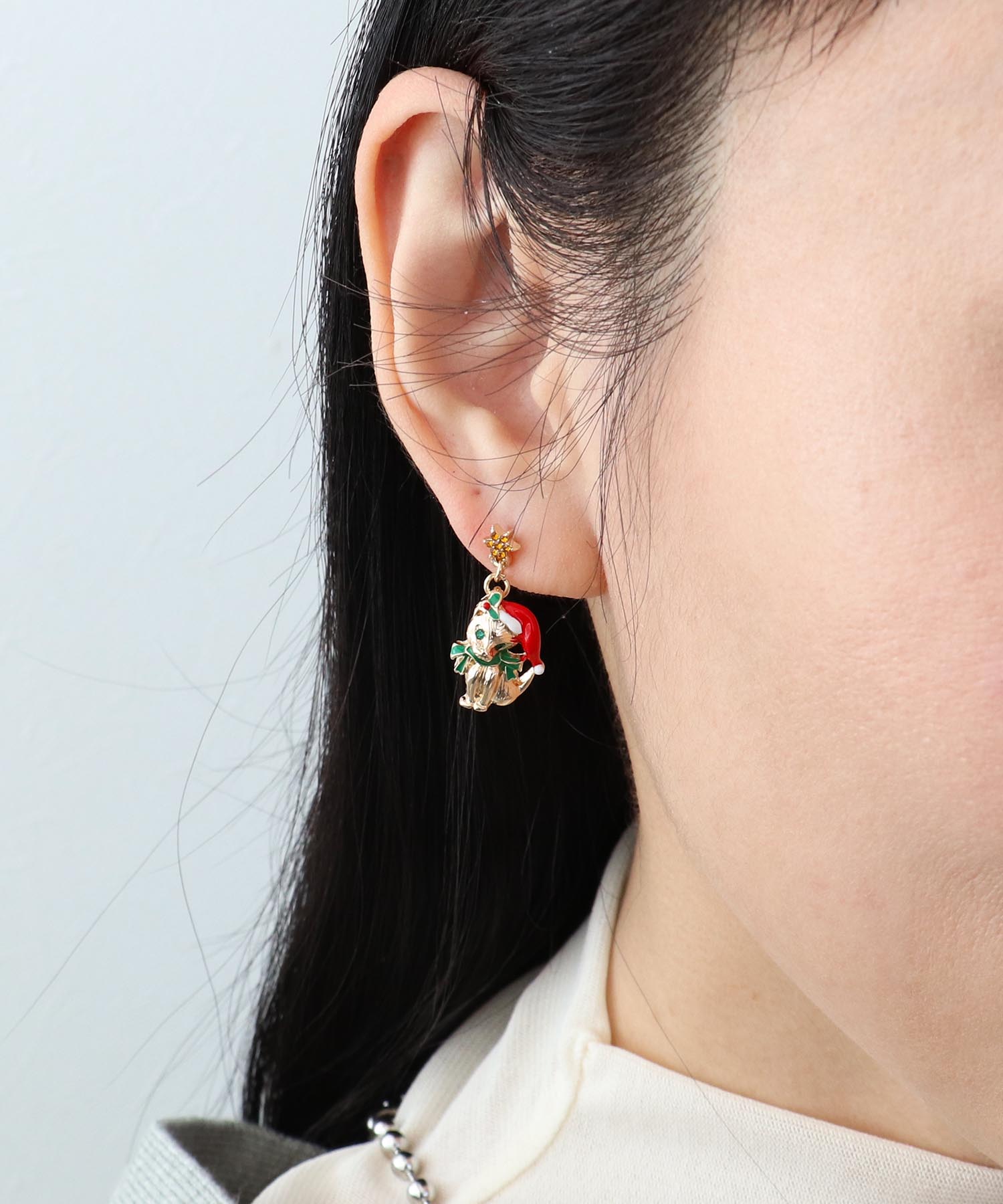 Christmas Cat×Treeピアス