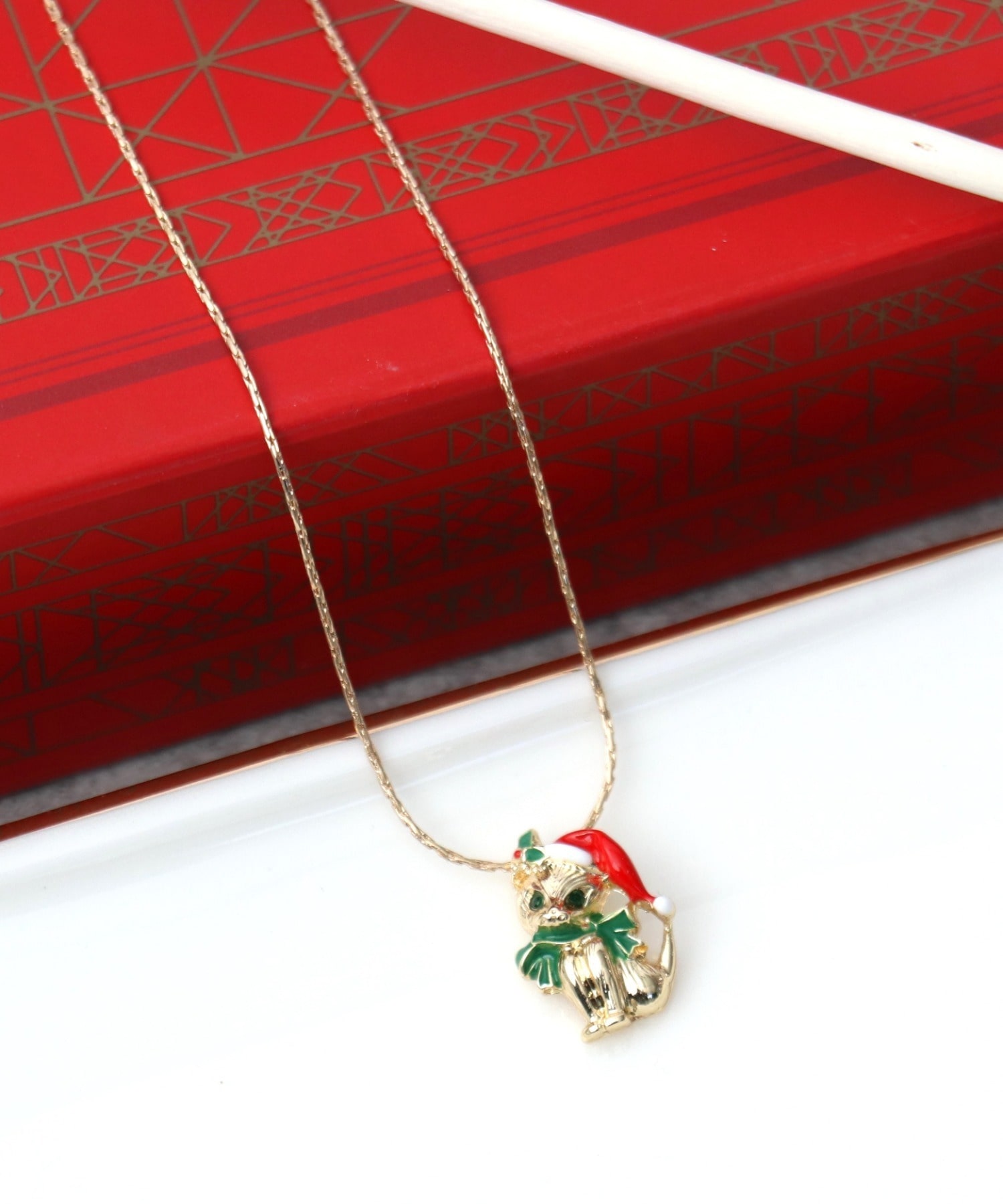 Christmas Catネックレス