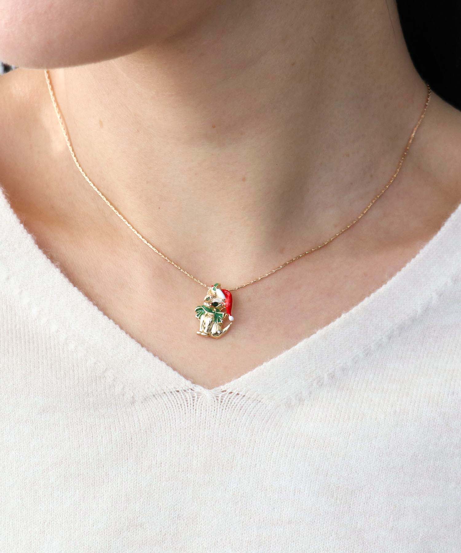 Christmas Catネックレス