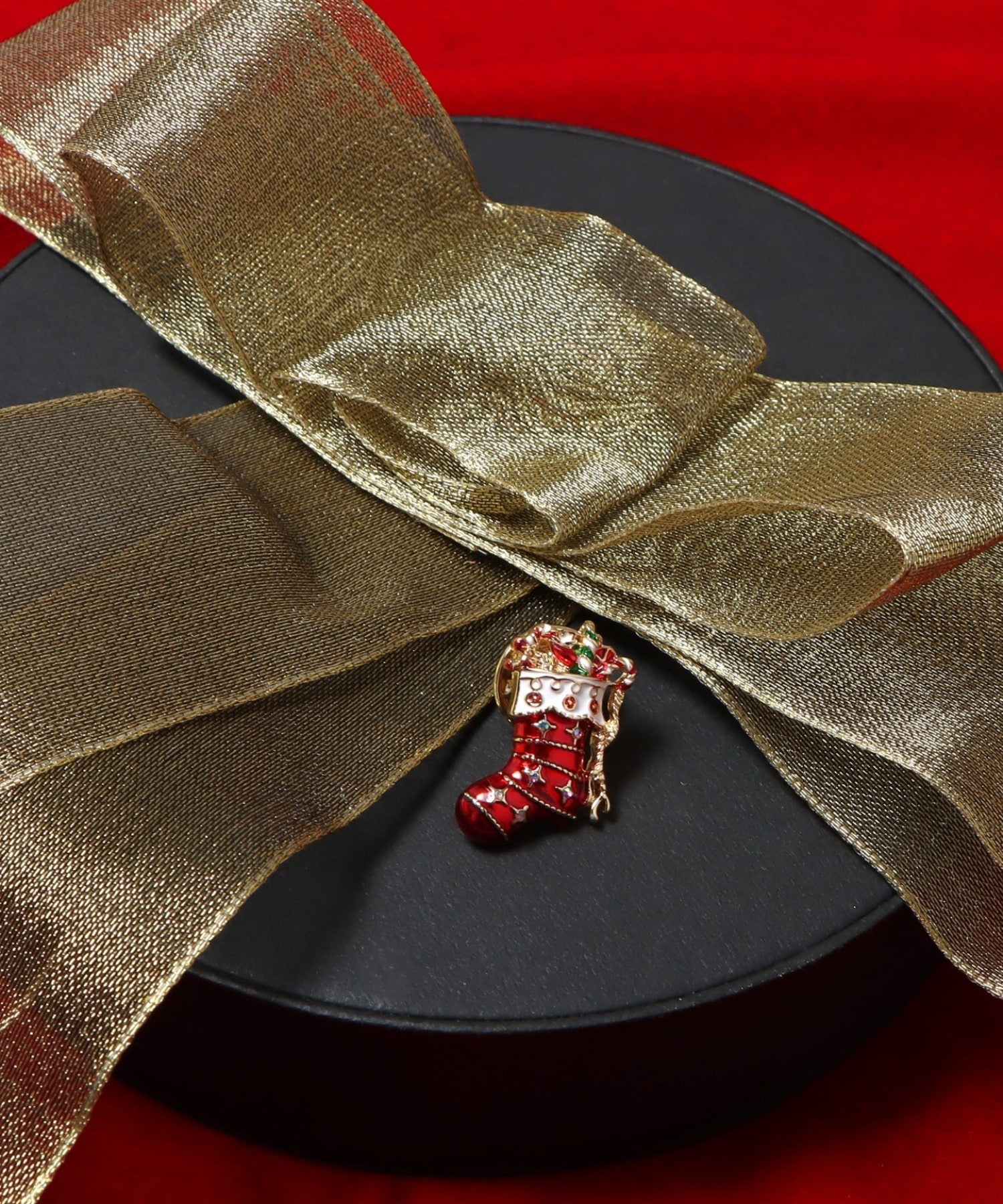 Christmas bootsタックピン