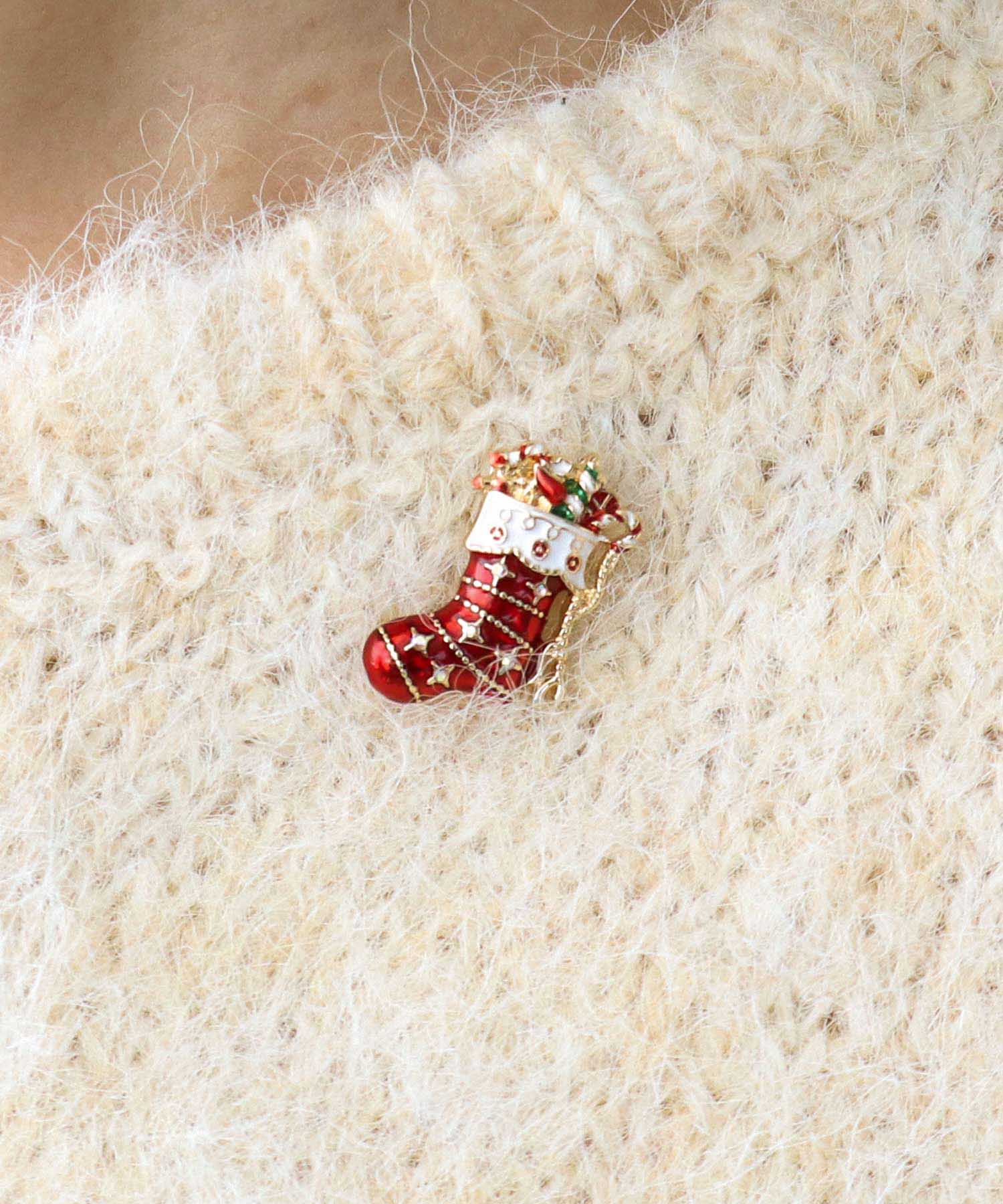 Christmas bootsタックピン