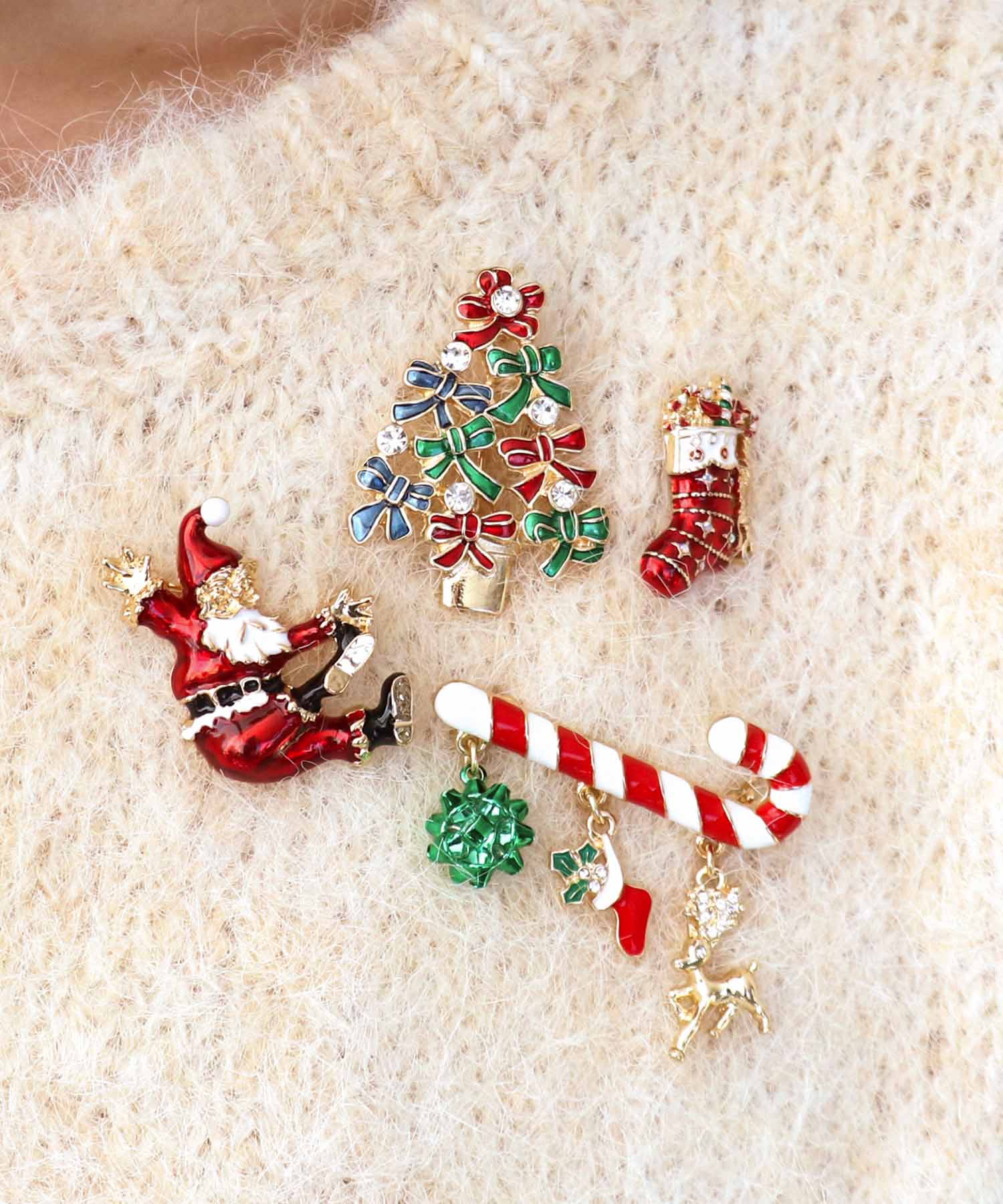 Christmas bootsタックピン