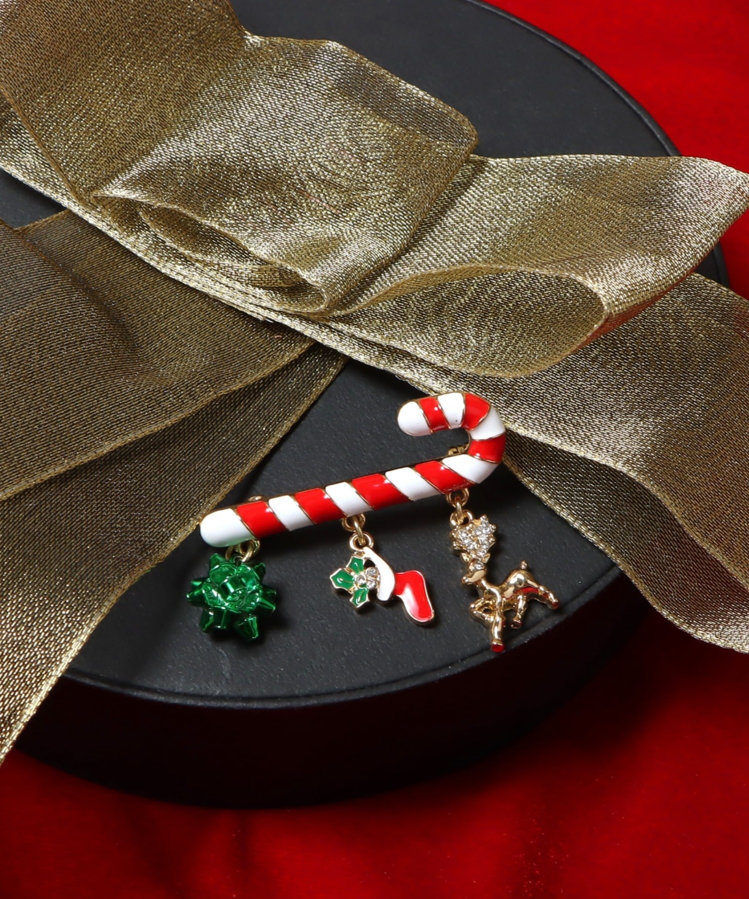 Christmas Stick Charmブローチ