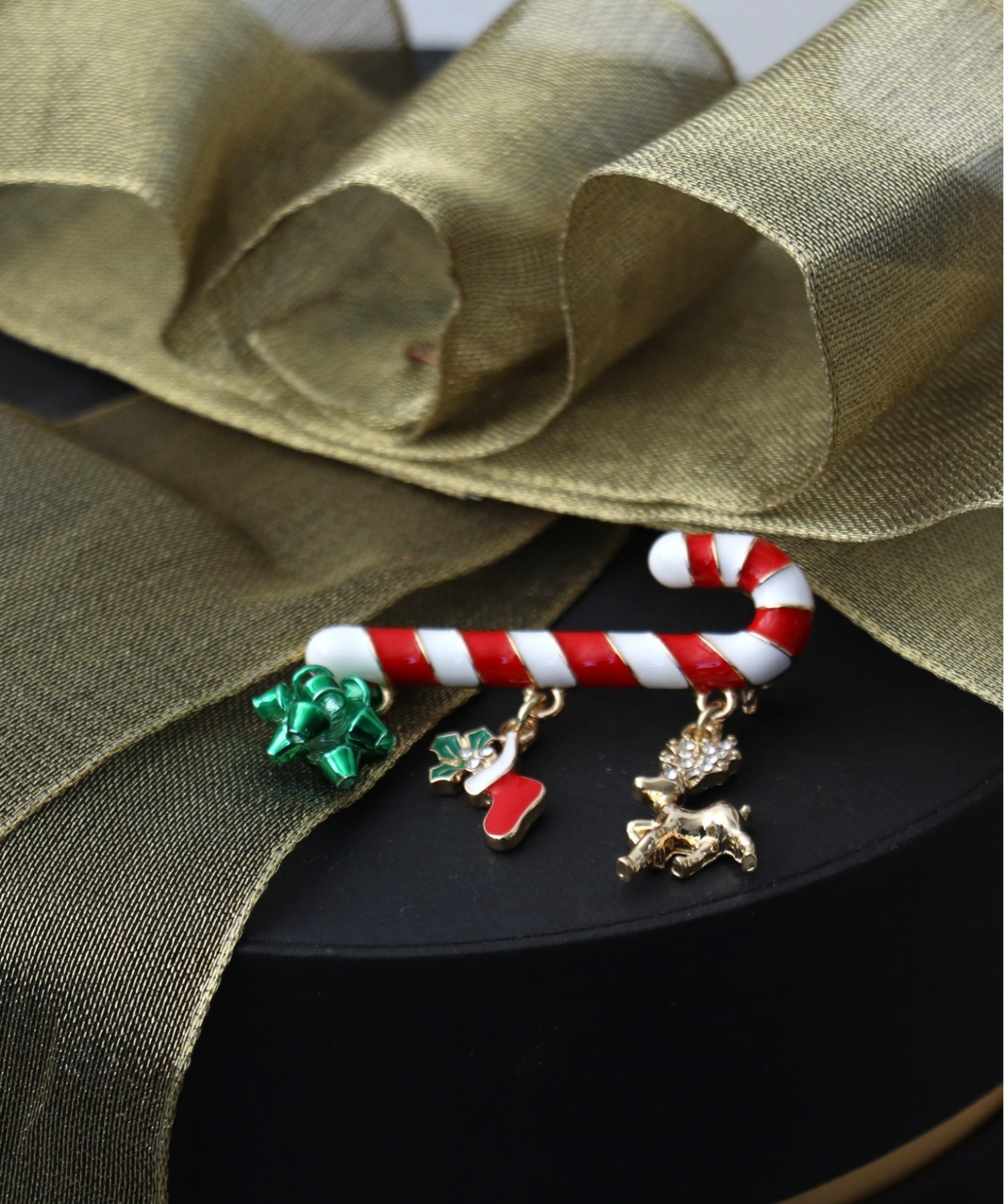 Christmas Stick Charmブローチ