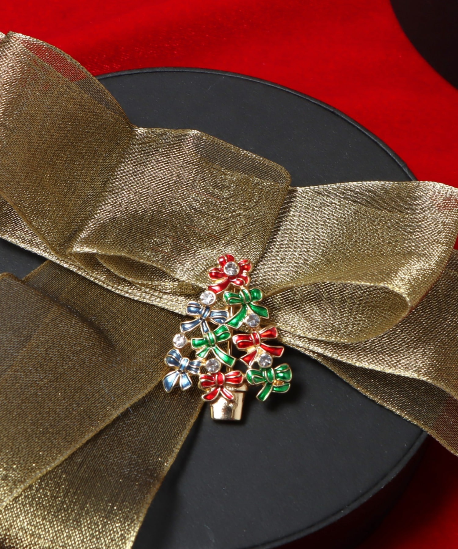 Ribbon Christmas Treeブローチ