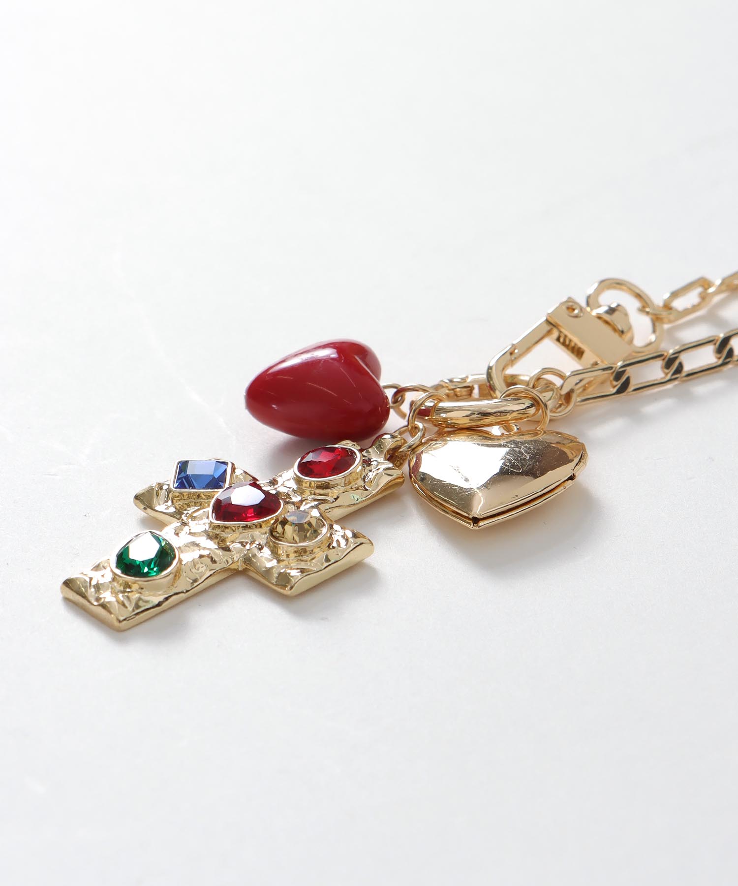 クロス×ハートネックレス