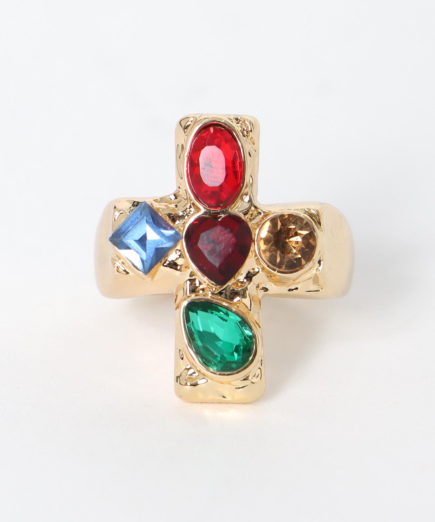 マルチストーンクロスリング#13