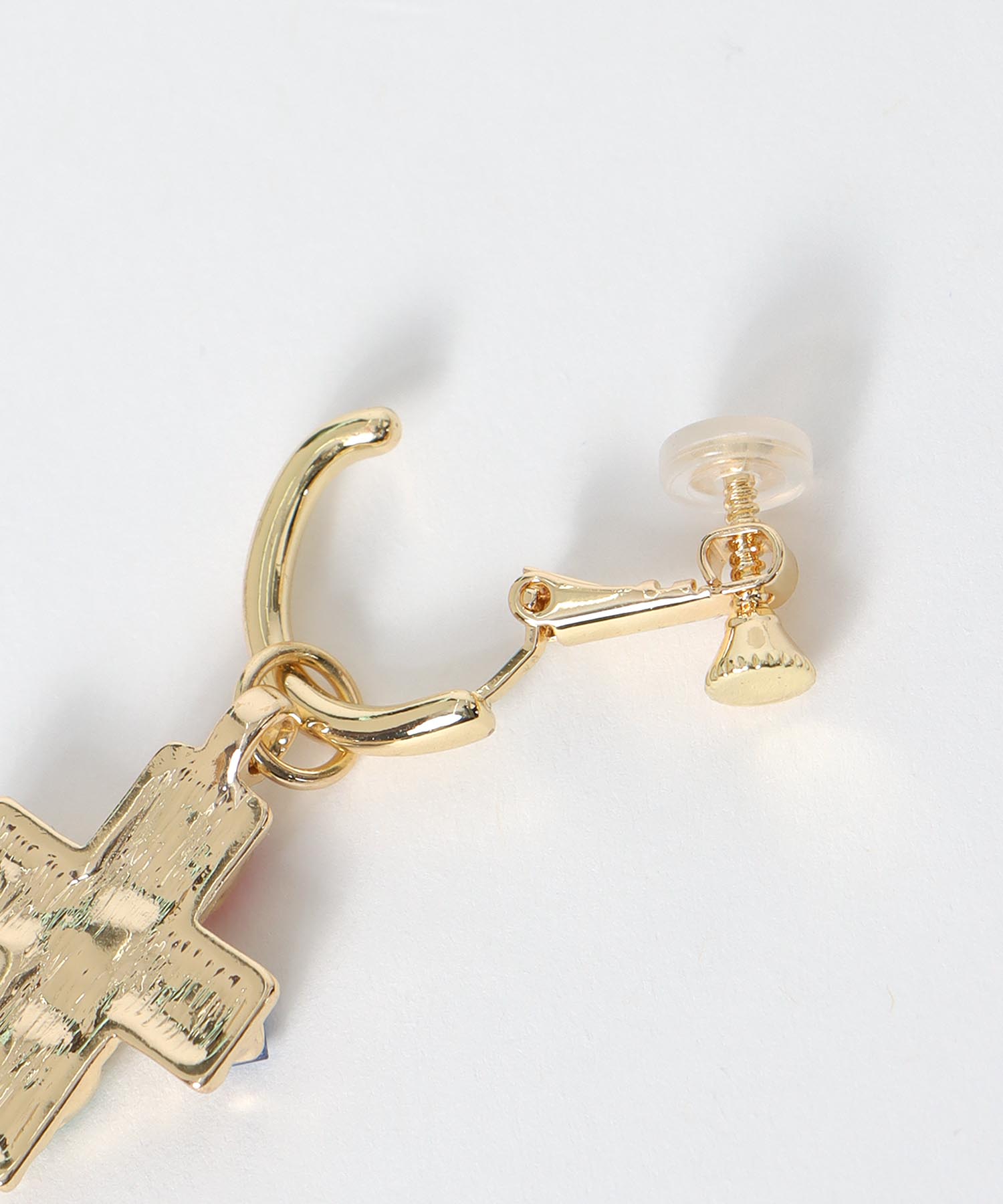 マルチストーンクロスイヤリング