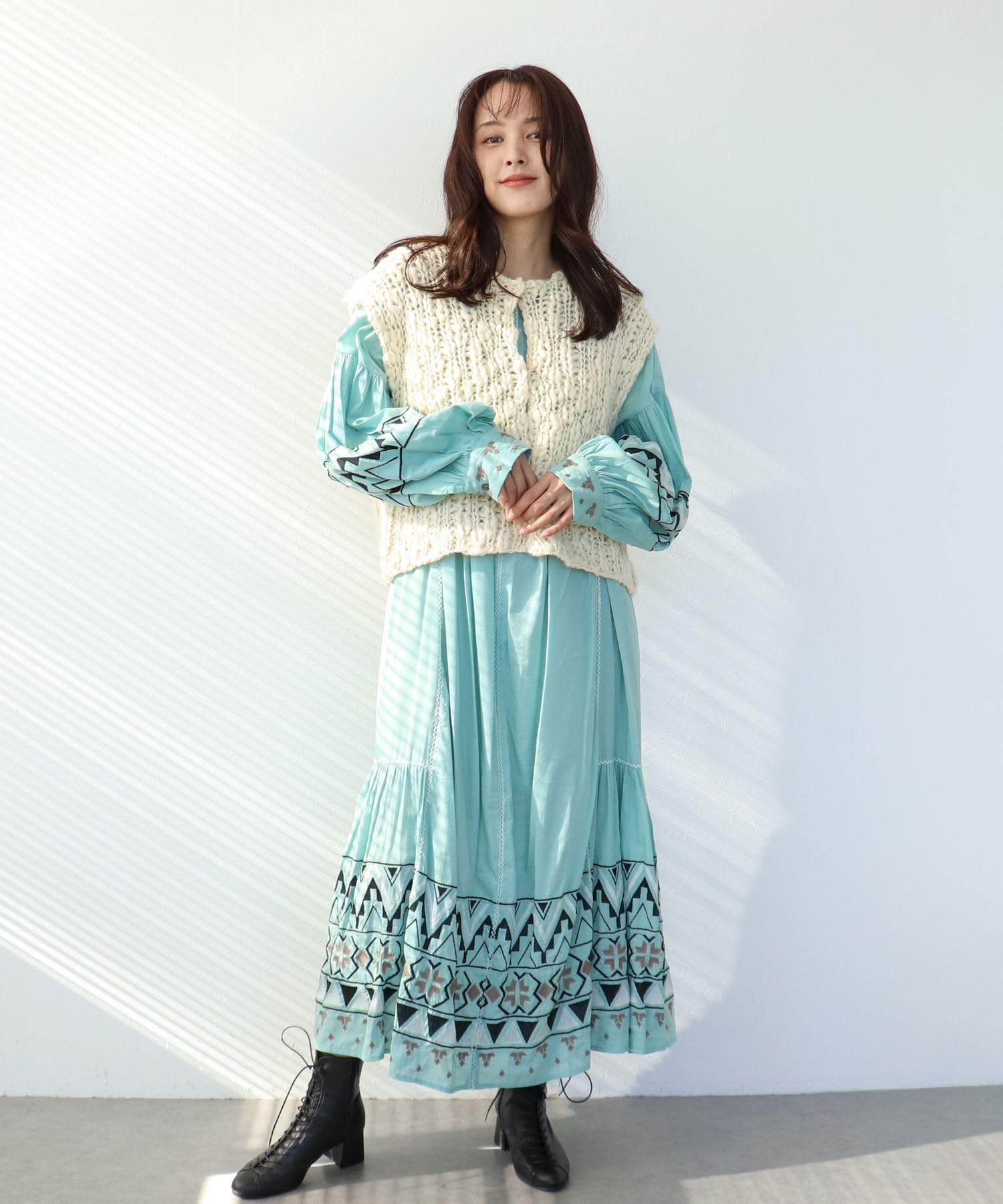 ハンドニットベスト